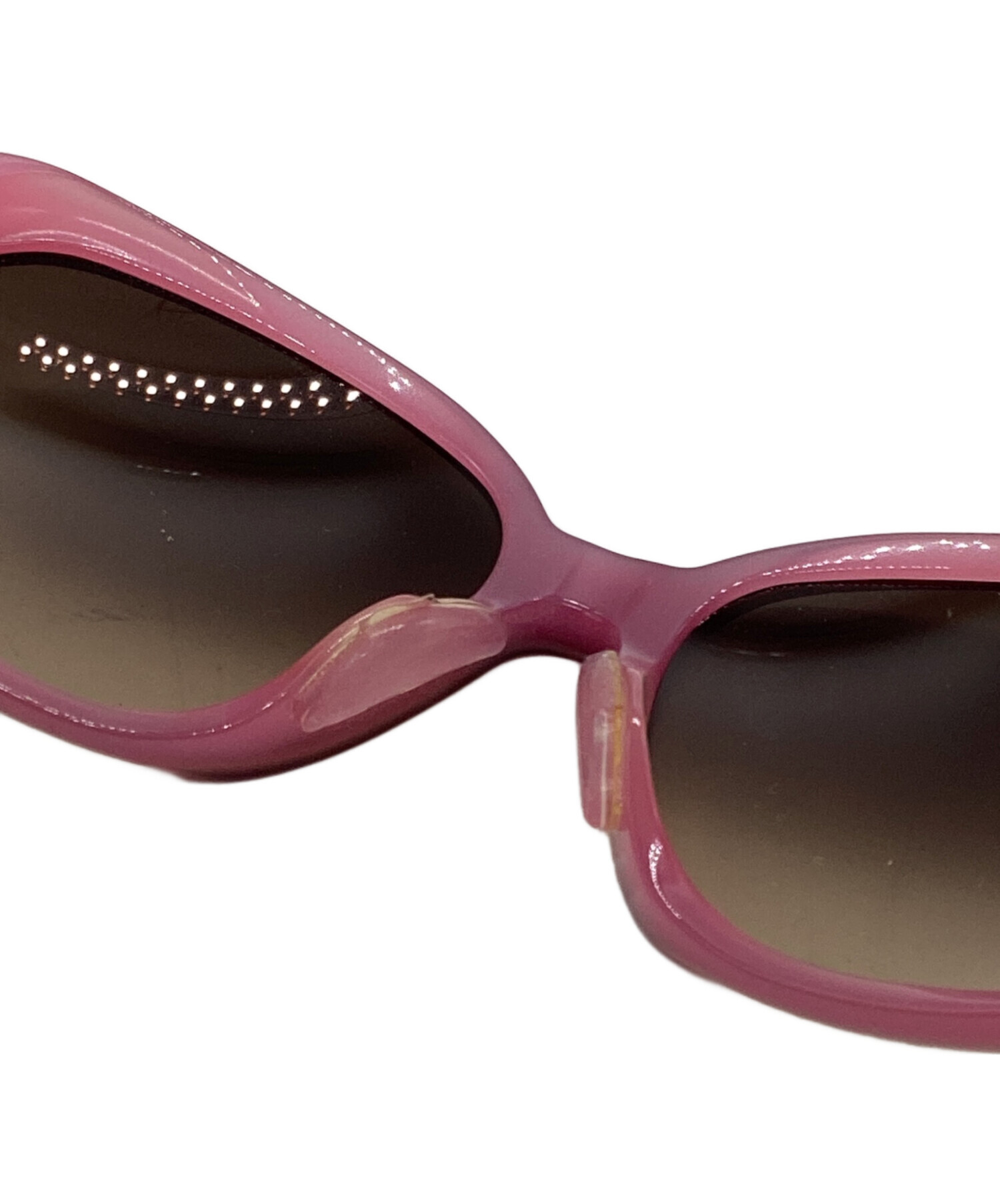 中古・古着通販】CHANEL (シャネル) カメリアサングラス ピンク サイズ