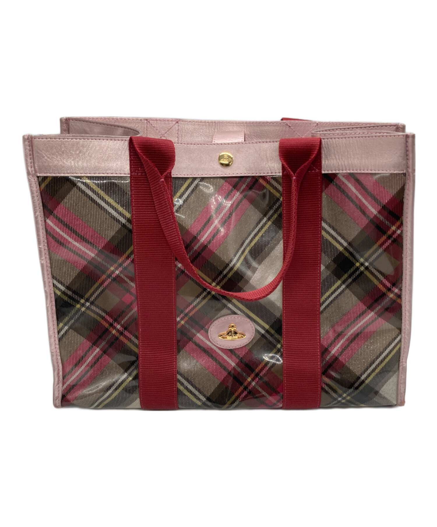 Vivienne Westwood チェック柄トートバッグ 中古・古着通販】Vivienne Westwood (ヴィヴィアンウエストウッド