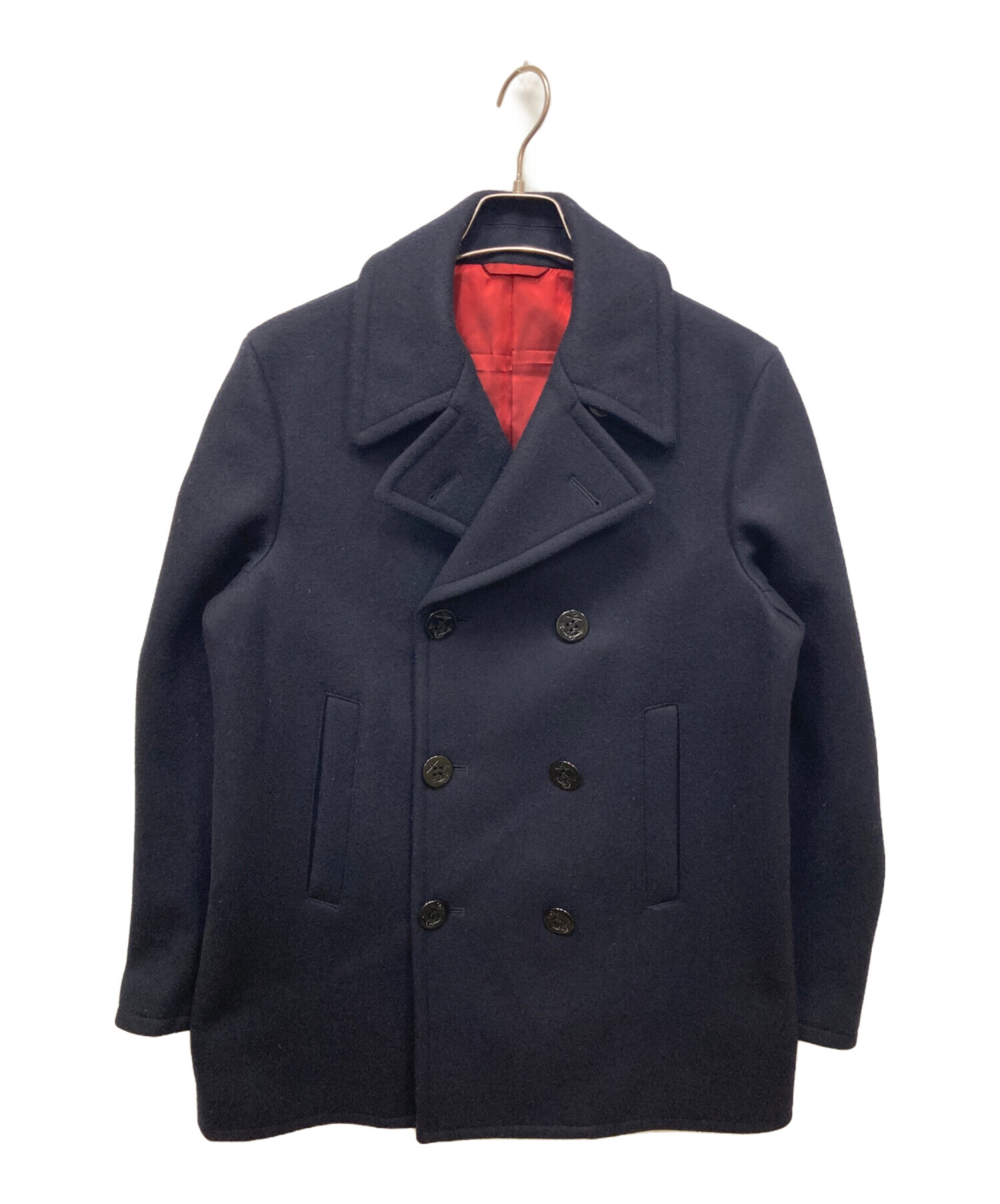 JPRESS Pコート J.PRESS MEN メルトンPコート 極美品 定番】メルトン