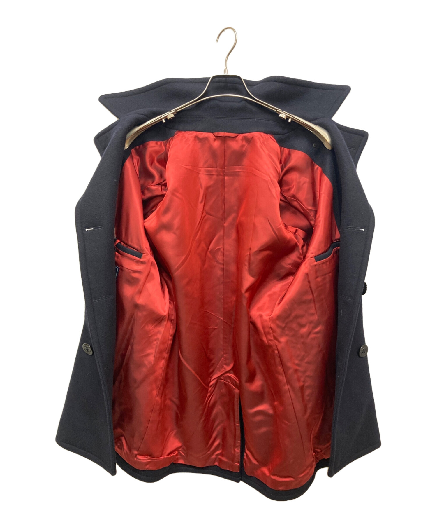 中古・古着通販】J.PRESS (ジェイプレス) ウールPコート ネイビー