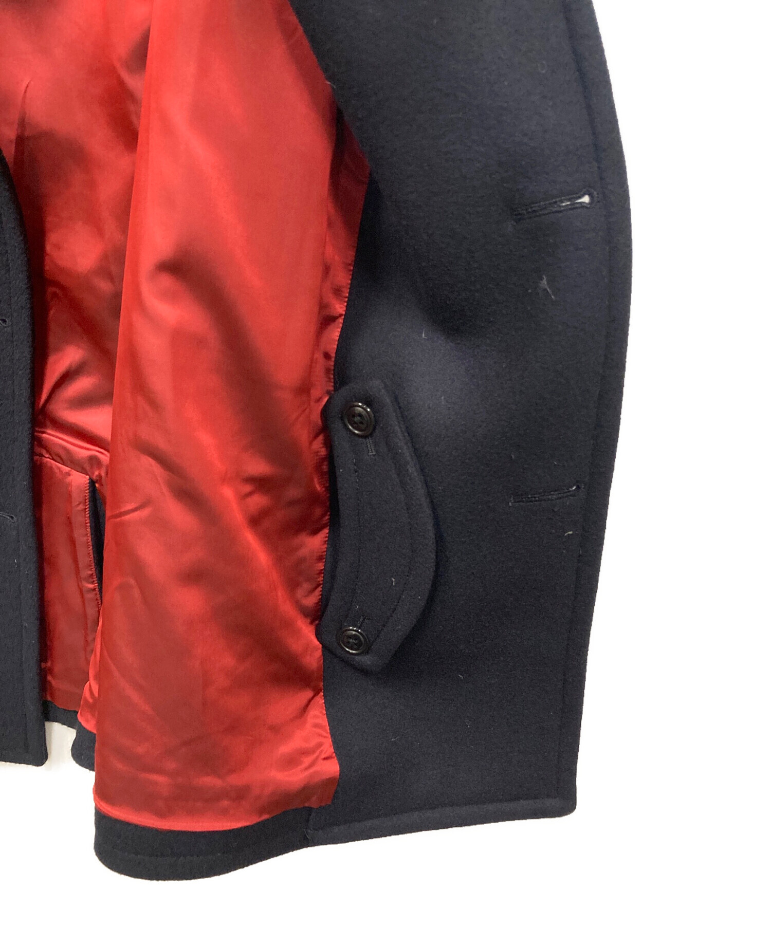 中古・古着通販】J.PRESS (ジェイプレス) ウールPコート ネイビー