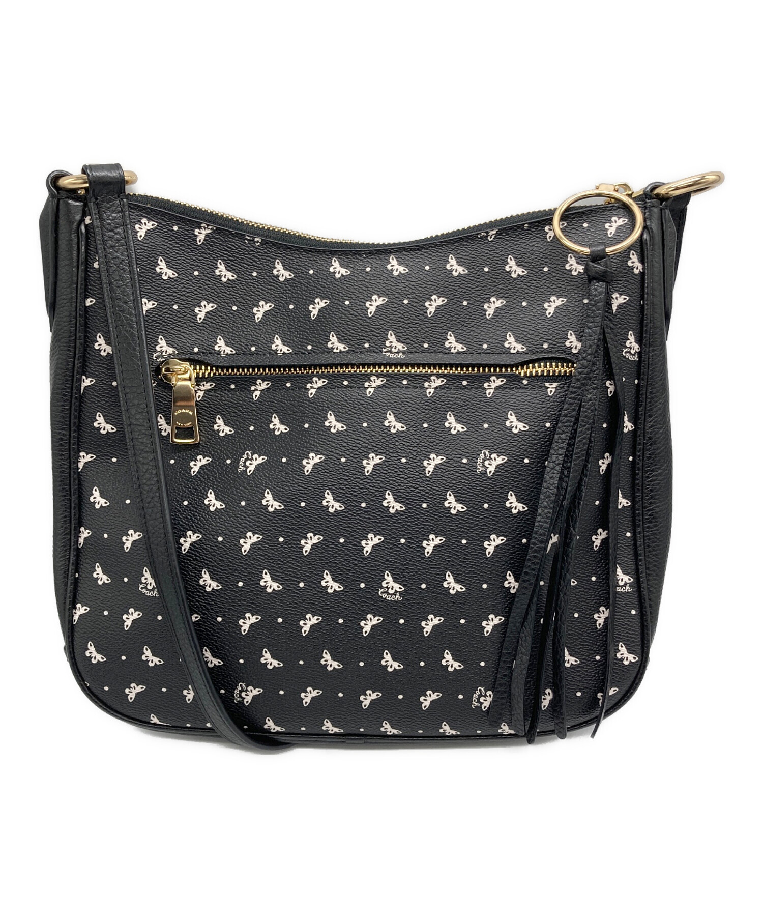 中古・古着通販】COACH (コーチ) バタフライ柄ショルダーバッグ