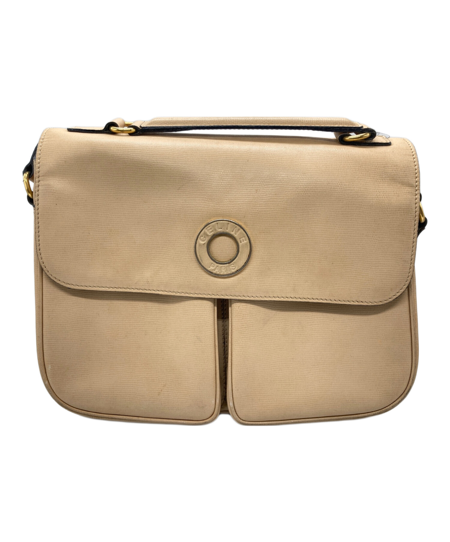 中古・古着通販】CELINE (セリーヌ) リザード型押しサークルロゴ