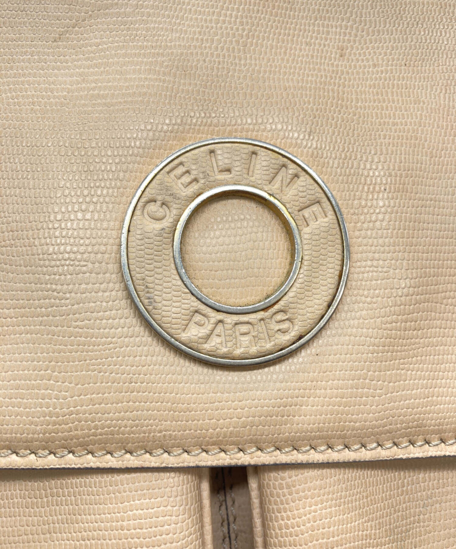 中古・古着通販】CELINE (セリーヌ) リザード型押しサークルロゴ