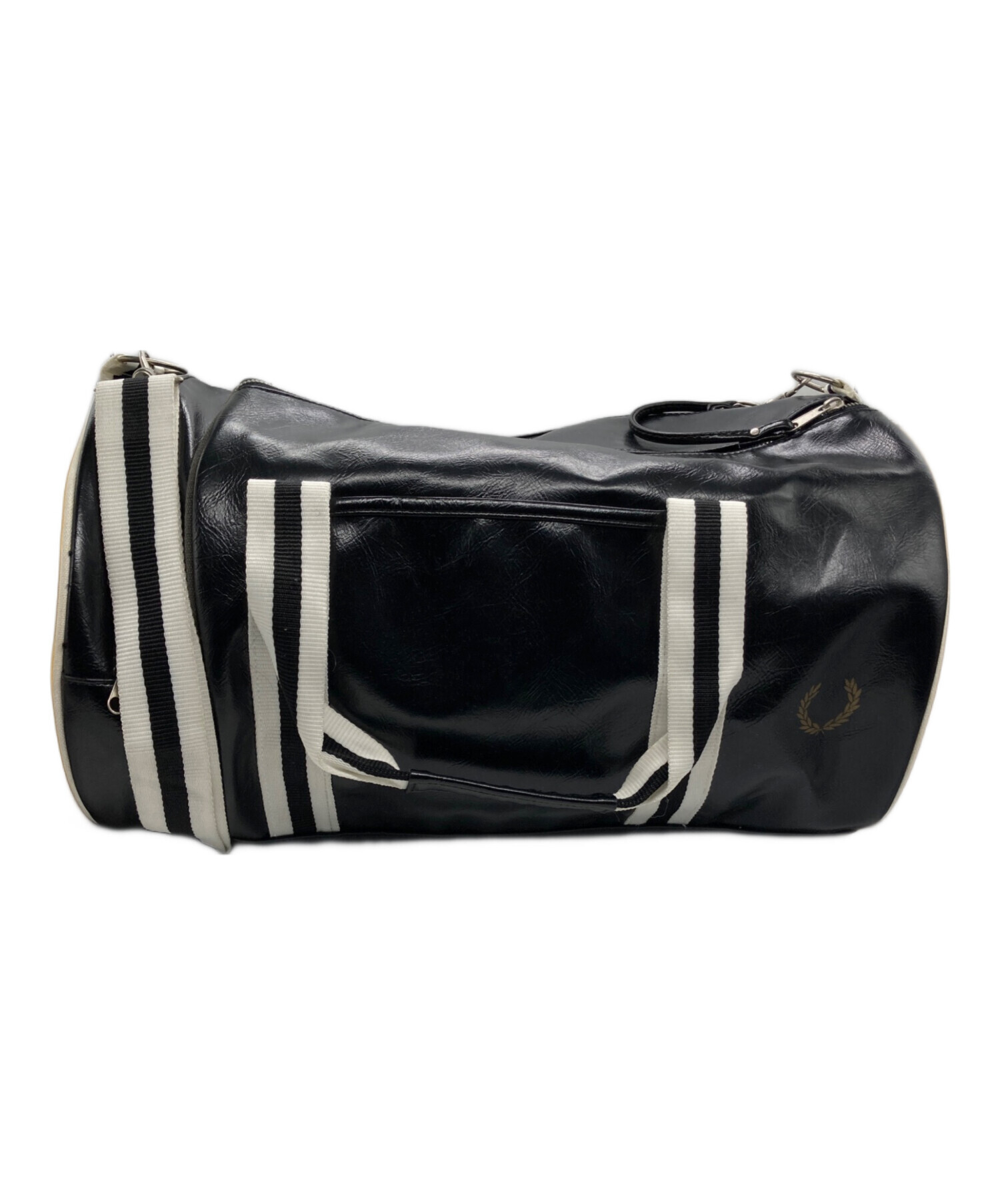 中古・古着通販】FRED PERRY (フレッドペリー) バレルバッグ ブラック