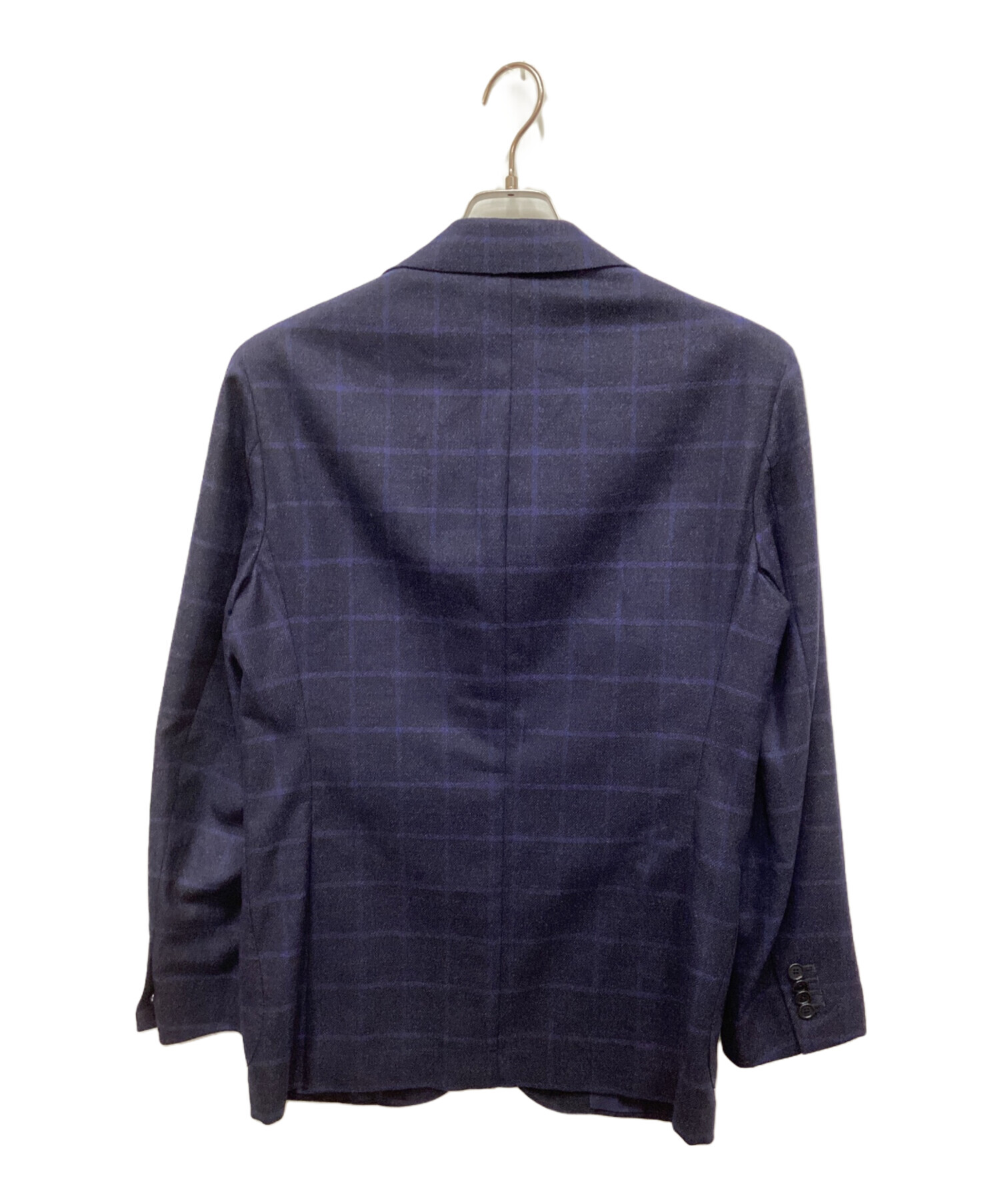 美品De petrillo デペトリロ ネイビーウールモヘヤジャケット 50 中古・古着通販】De Petrillo (デペトリロ) ウールチェック3B