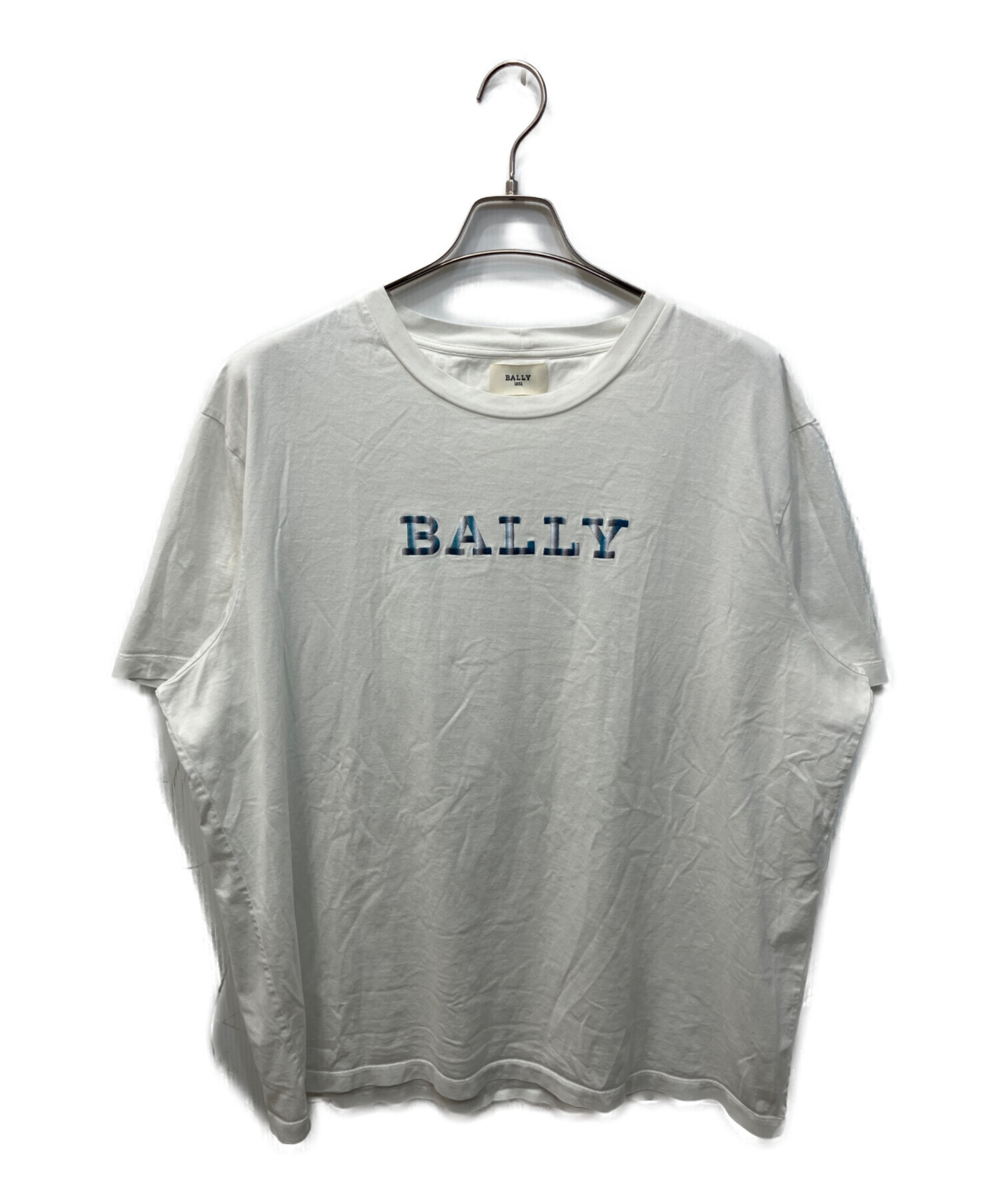 中古・古着通販】BALLY (バリー) 刺繍Tシャツ ホワイト サイズ:XXL 