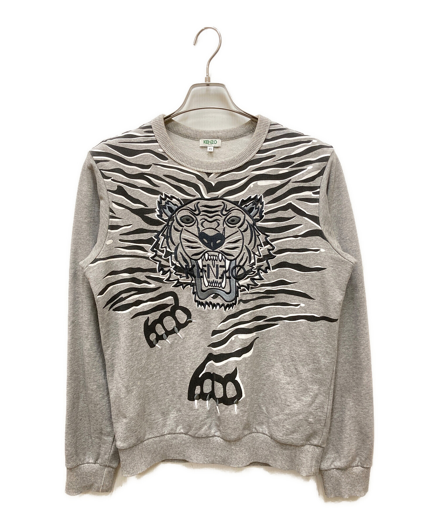 中古・古着通販】KENZO (ケンゾー) タイガー刺繍スウェット グレー 