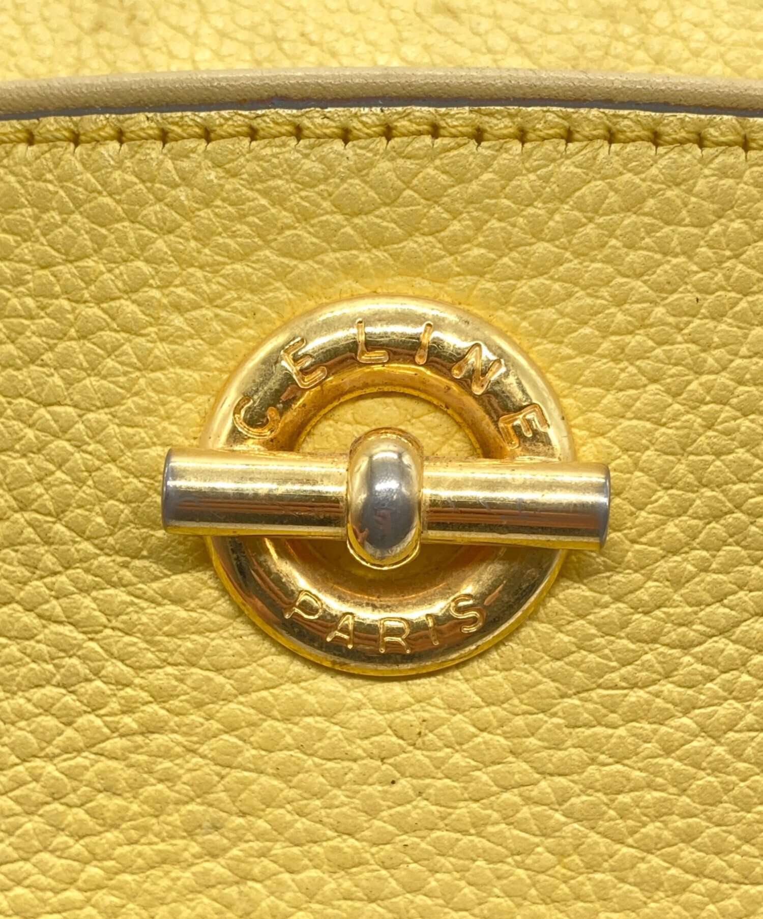 中古・古着通販】CELINE (セリーヌ) サークルロゴプレートレザー 
