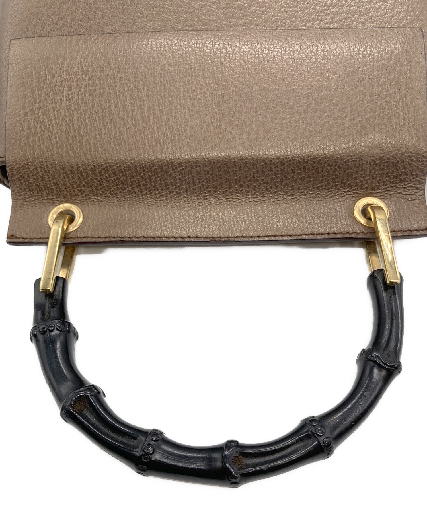 中古・古着通販】GUCCI (グッチ) バンブーワンハンドルバッグ ブロンズ