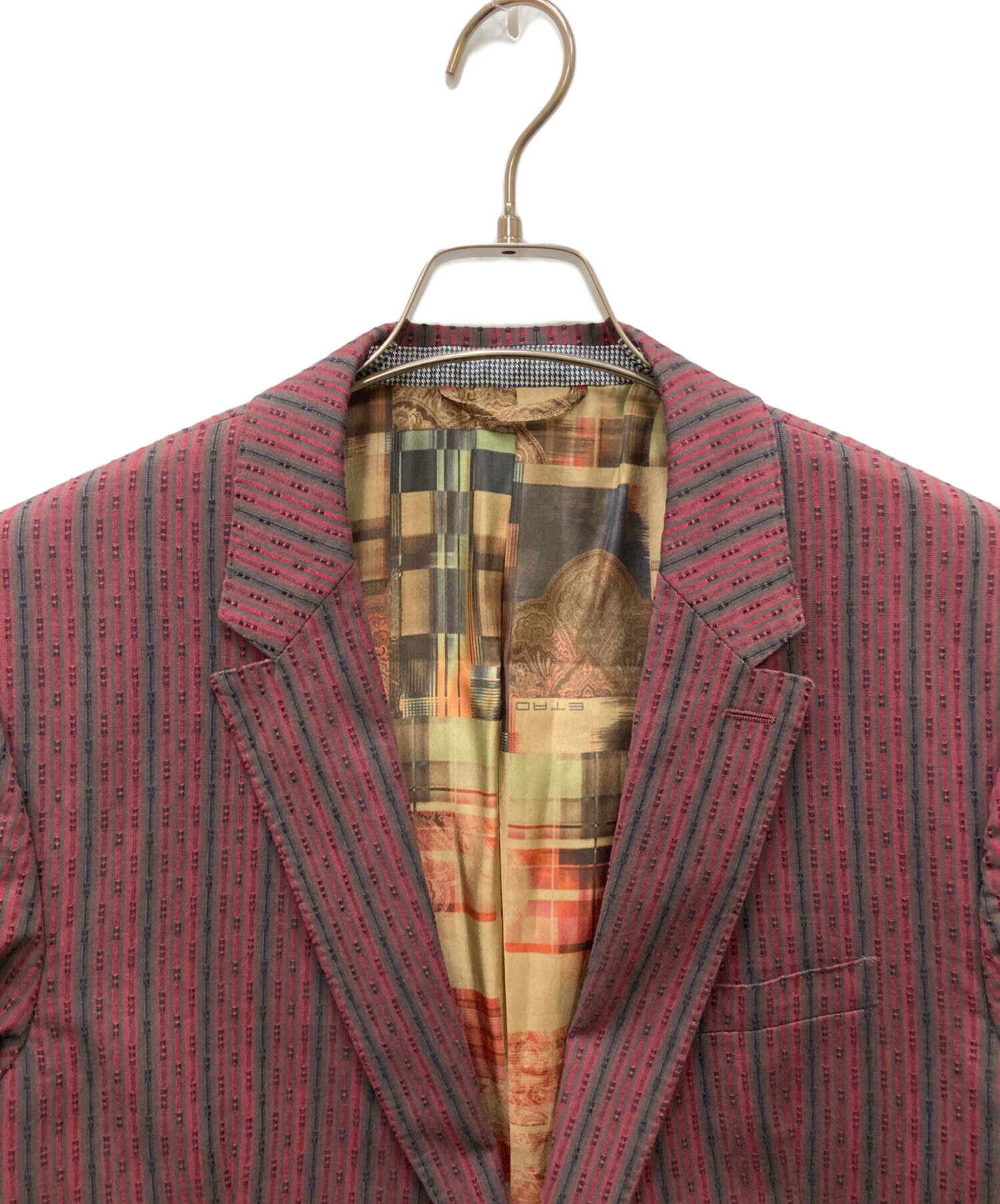 中古・古着通販】ETRO (エトロ) テーラードジャケット レッド サイズ