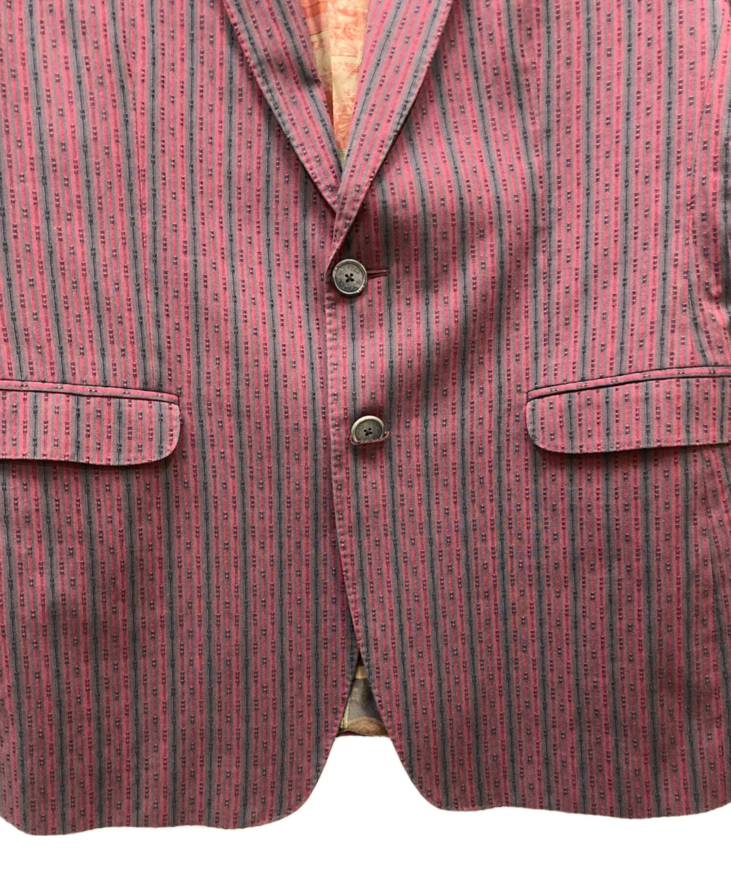 中古・古着通販】ETRO (エトロ) テーラードジャケット レッド サイズ