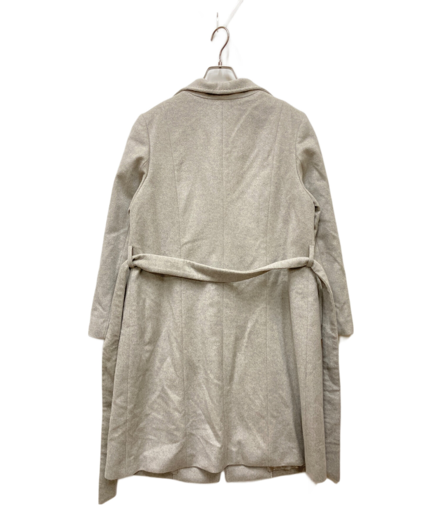 アンタイトル　グレー　コート　ウール　Mサイズ 中古・古着通販】UNTITLED (アンタイトル) ウール比翼コート グレー