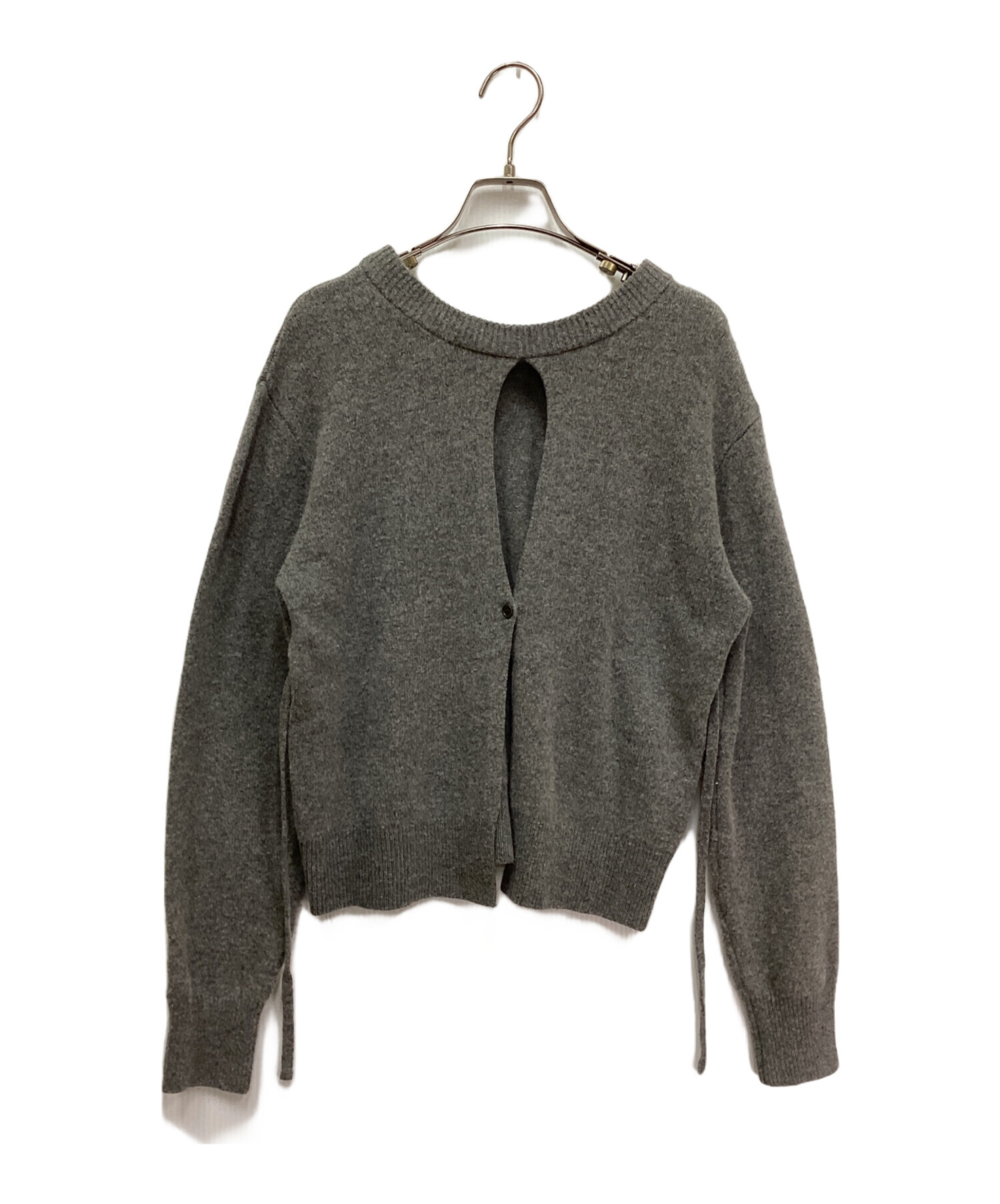 中古・古着通販】CLANE (クラネ) W FACE CENTER SLIT KNIT TOPS(ダブル
