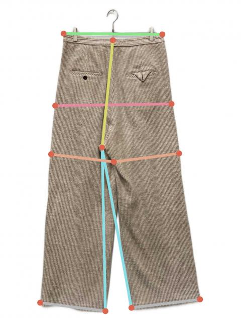 中古・古着通販】ANCELLM (アンセルム) CUT STRIPE EASY SLACKS/カット