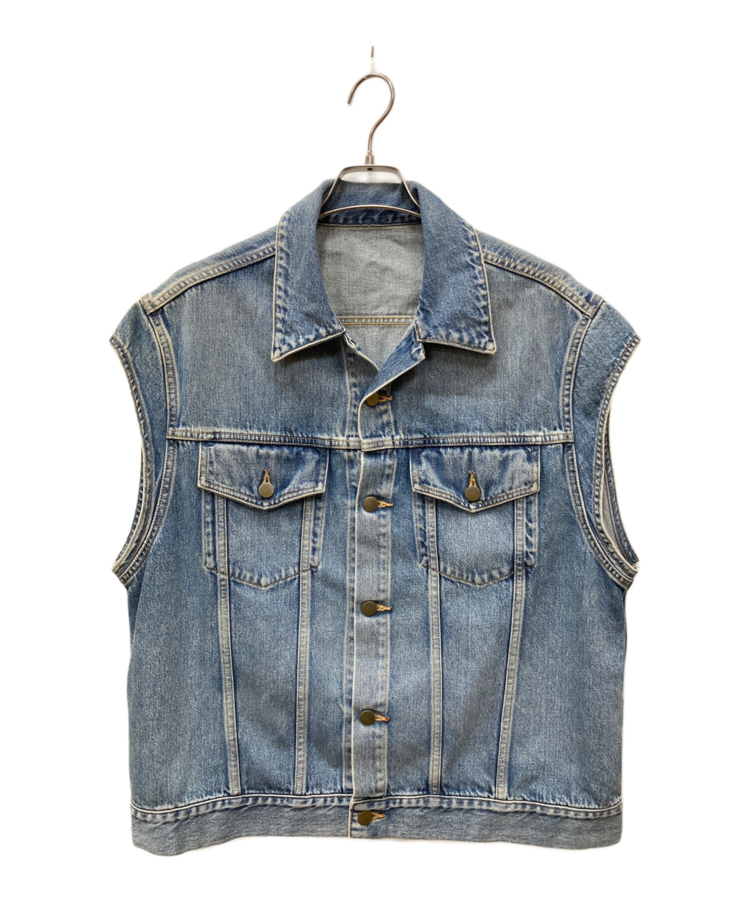 URU / ベスト/2/デニム/IDG/22SCD01B 中古・古着通販】URU (ウル) DENIM OVERSIZED VEST TYPE B/デニム