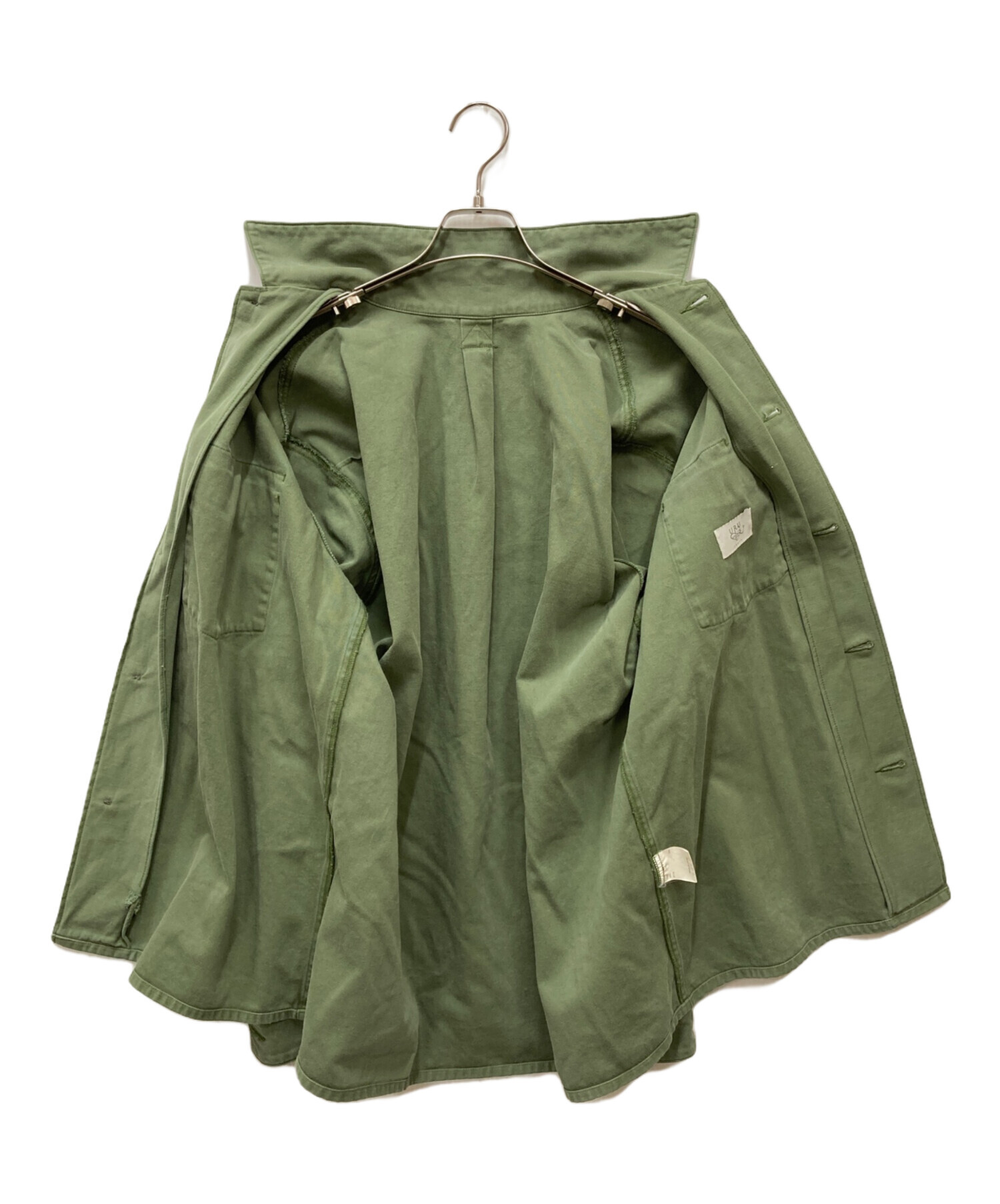 中古・古着通販】uru (ウル) COTTON BACKSATIN MILITARY L/S SHIRTS 