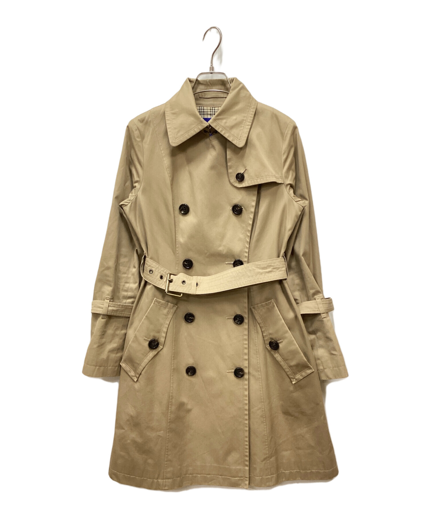 USED】バーバリーブルーレーベル ベージュトレンチコート BURBERRY