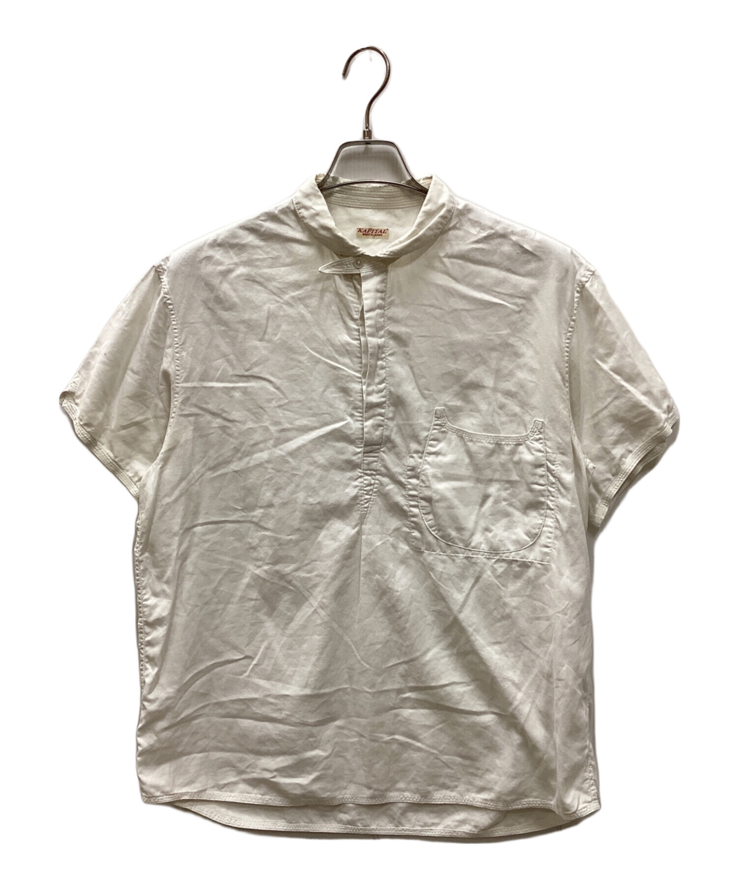 中古・古着通販】KAPITAL (キャピタル) プルオーバーシャツ ホワイト