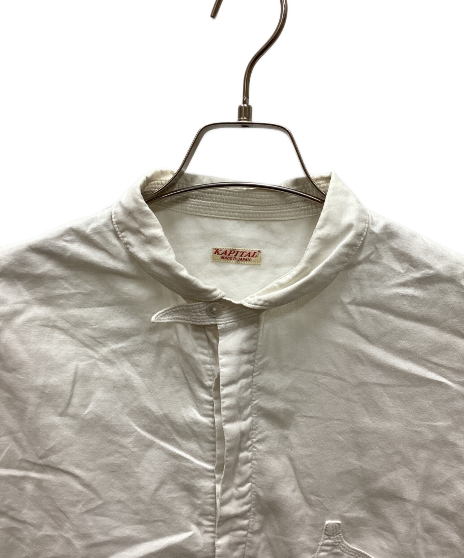 中古・古着通販】KAPITAL (キャピタル) プルオーバーシャツ ホワイト