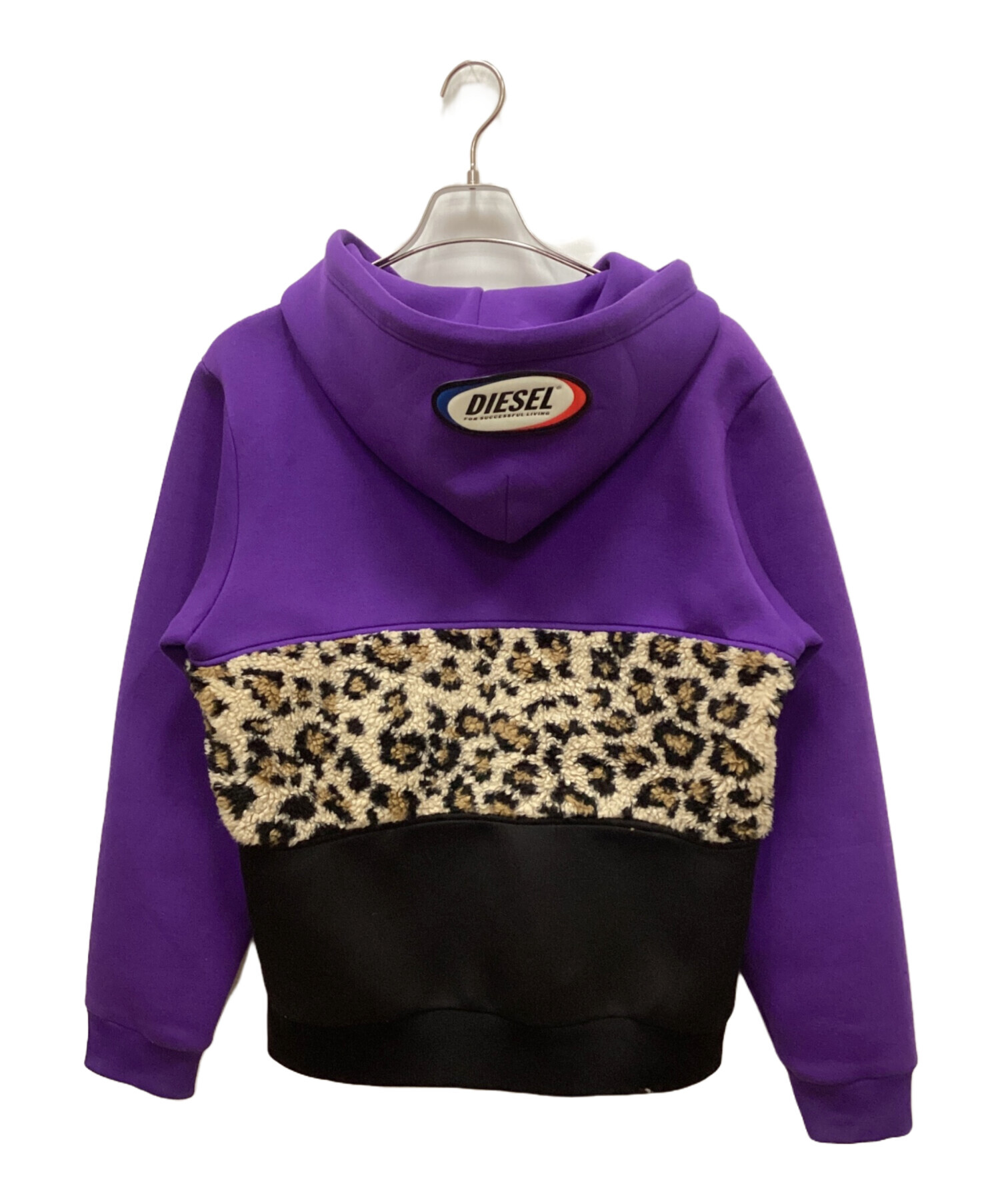 中古・古着通販】DIESEL (ディーゼル) ボア切替パーカー パープル