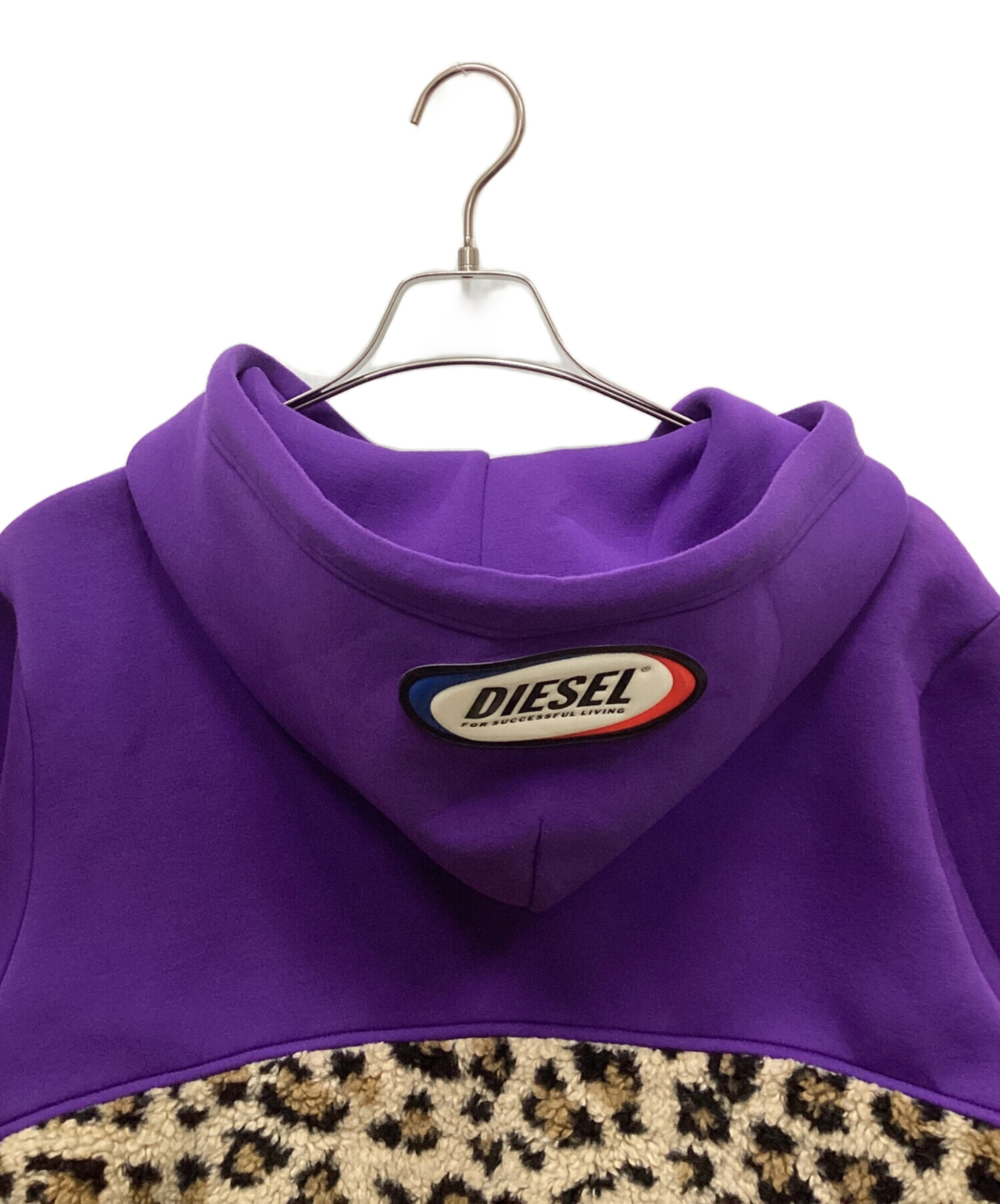 中古・古着通販】DIESEL (ディーゼル) ボア切替パーカー パープル