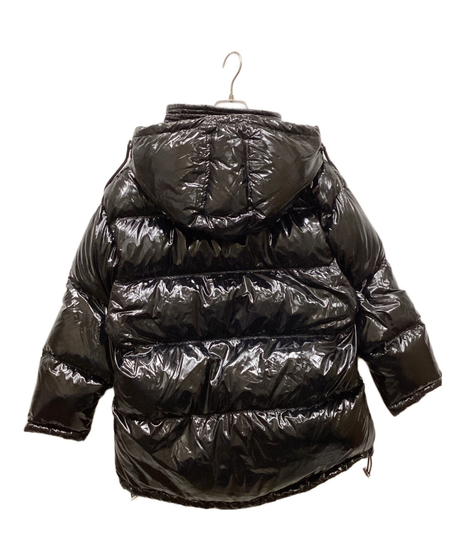 DIESEL ディーゼル ダウンジャケット 光沢ブラック S 実寸L相当 DIESEL ディーゼル レディース ダウンジャケット ダウンコート 光沢