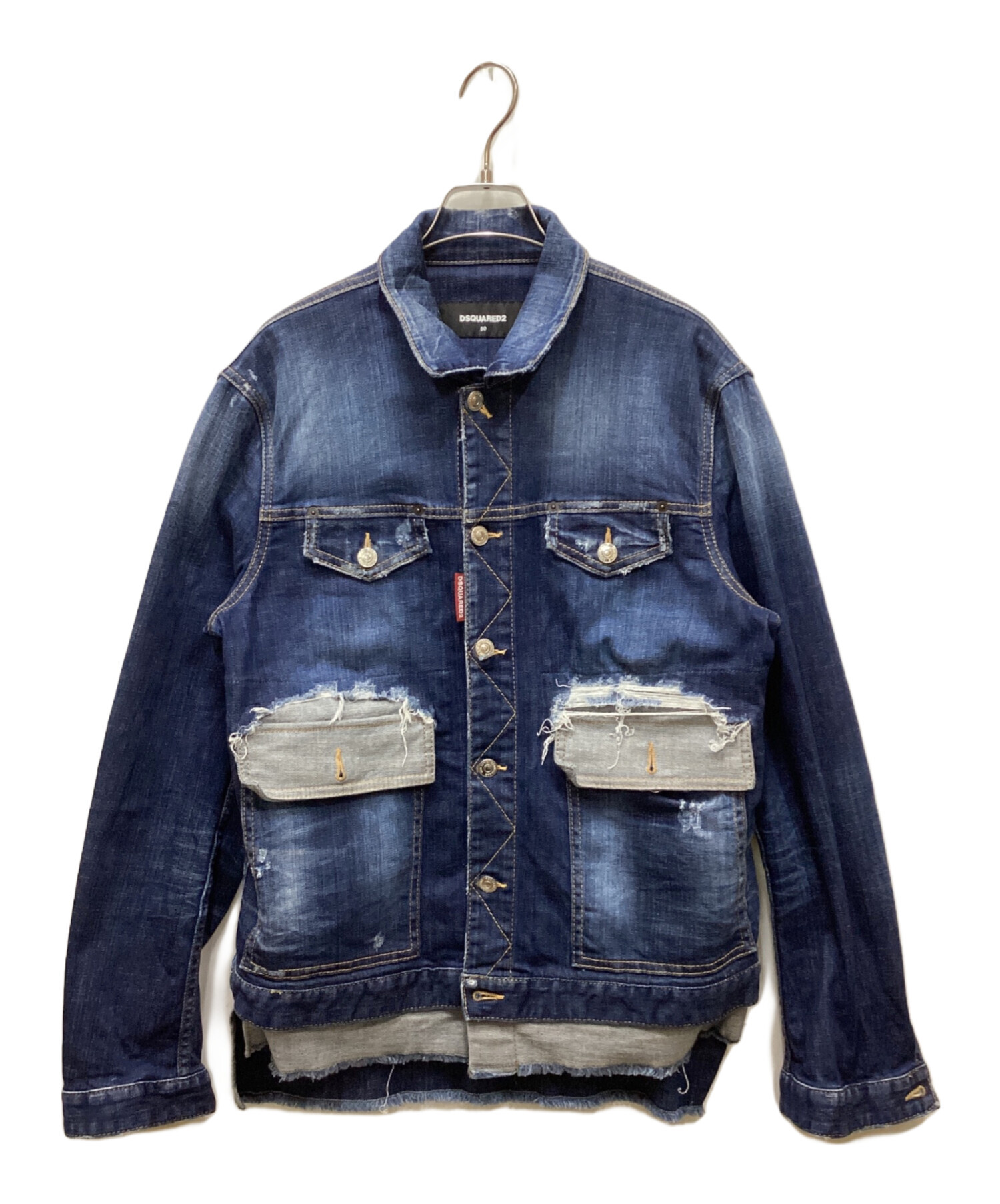 中古・古着通販】DSQUARED2 (ディースクエアード) レイヤード デニム