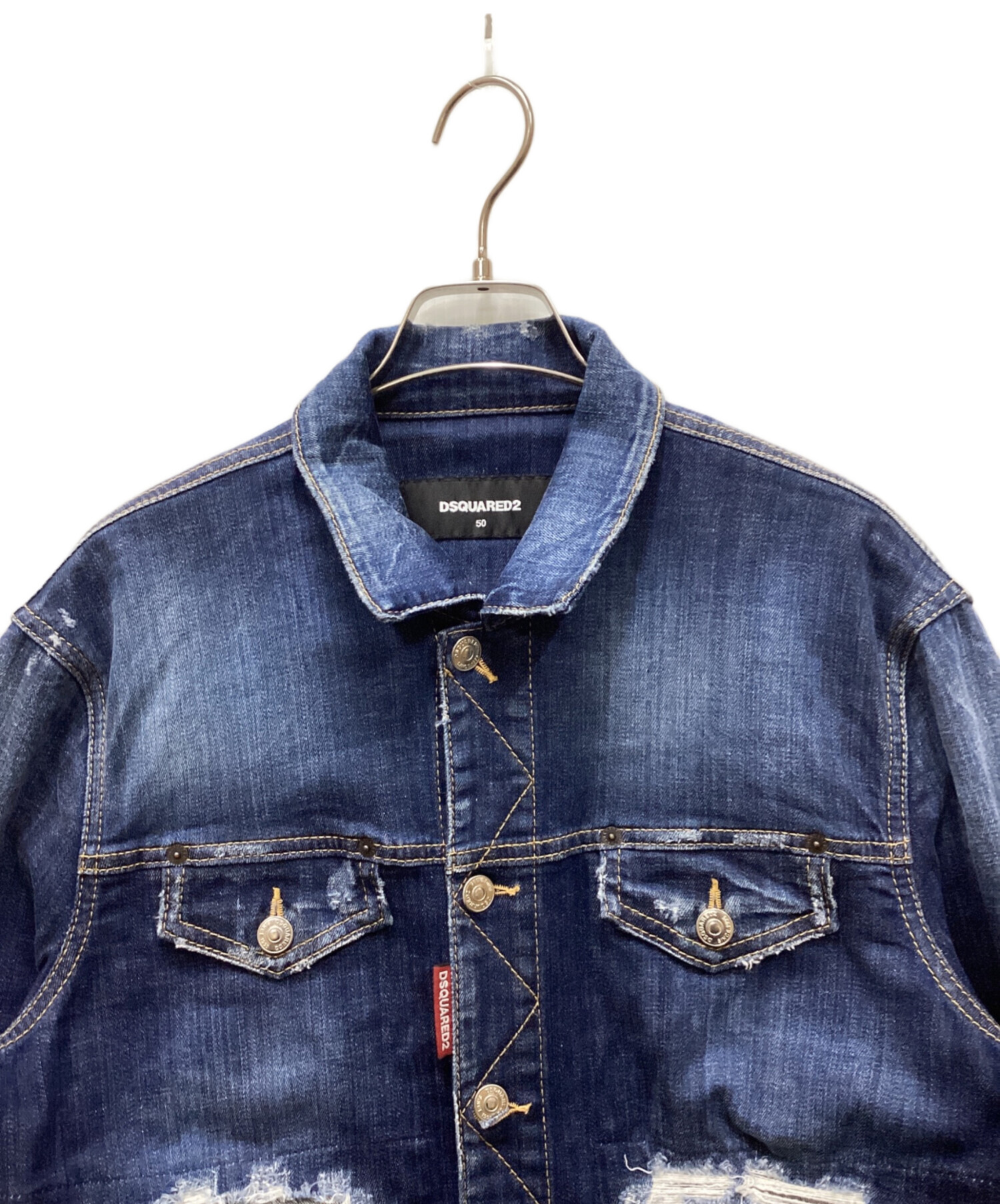 中古・古着通販】DSQUARED2 (ディースクエアード) レイヤード デニム 