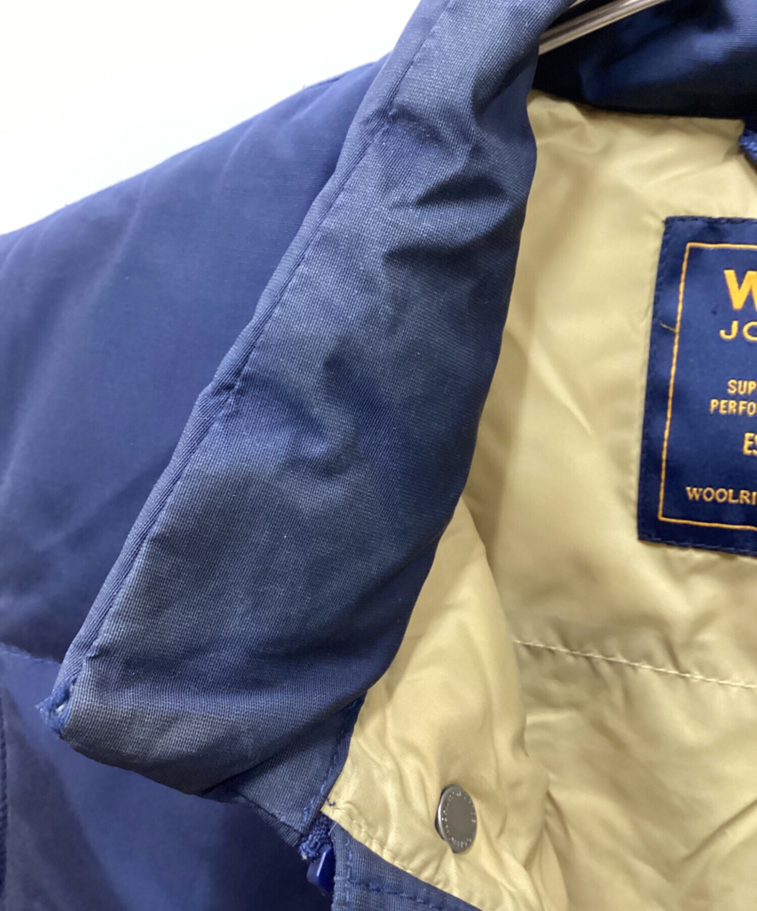超希少Woolrichウールリッチダウンベスト　ネイビー 鳥の刺繍付き 中古・古着通販】WOOLRICH (ウールリッチ) ダウンベスト ネイビー