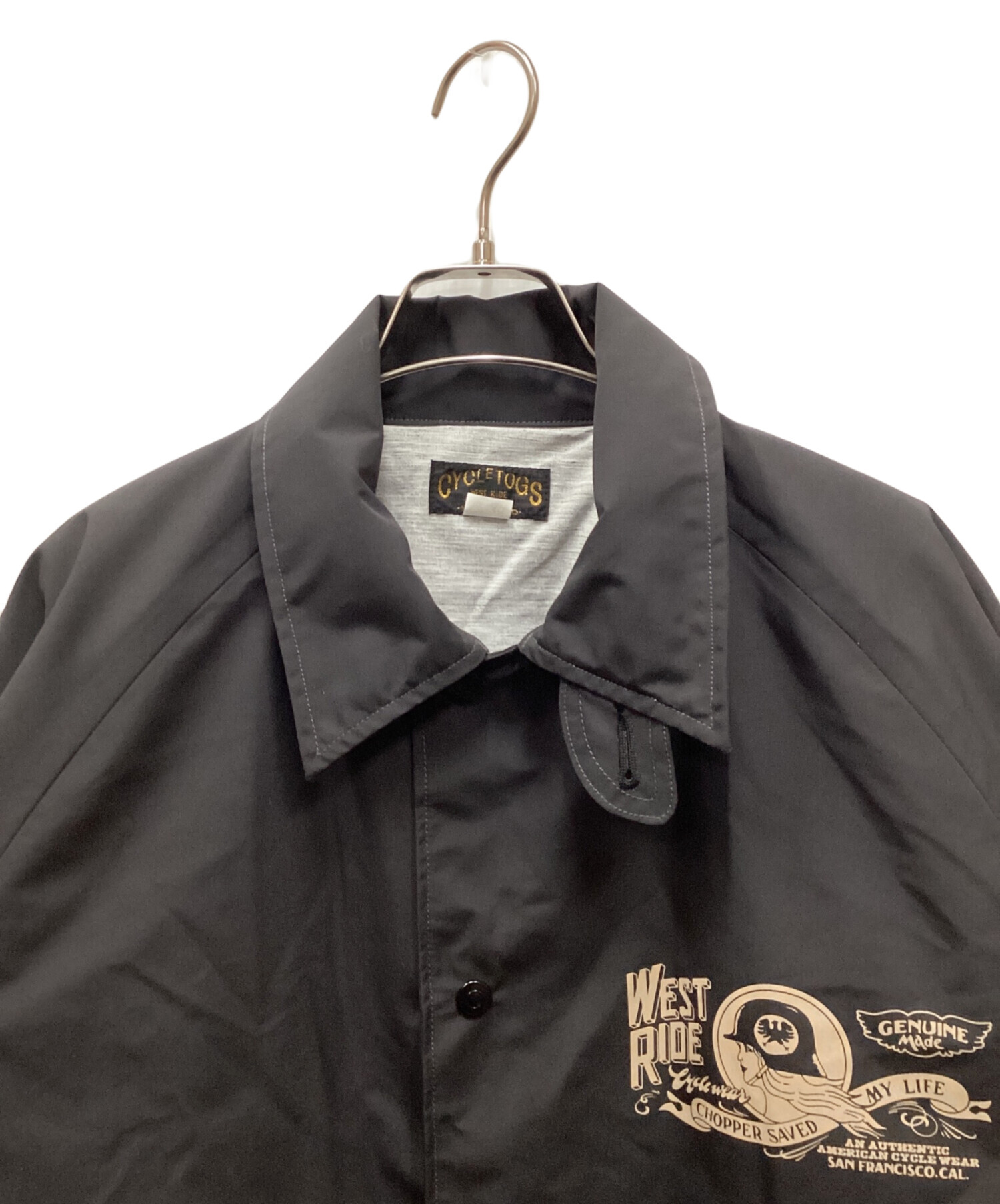 中古・古着通販】CYCLETOGS (-) ナイロンジャケット ブラック サイズ 