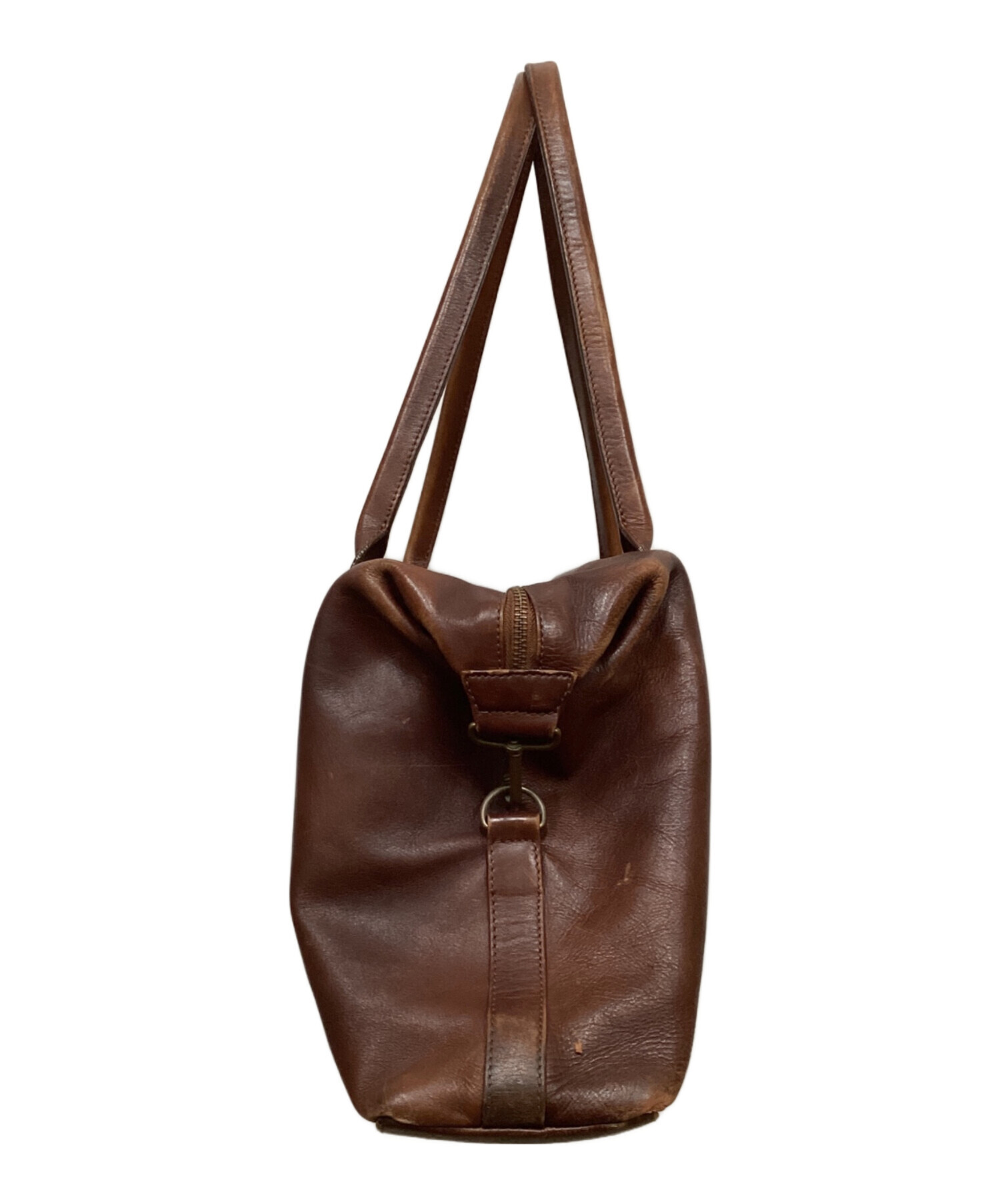 中古・古着通販】MOTHERHOUSE (マザーハウス) レザーボストンバッグ
