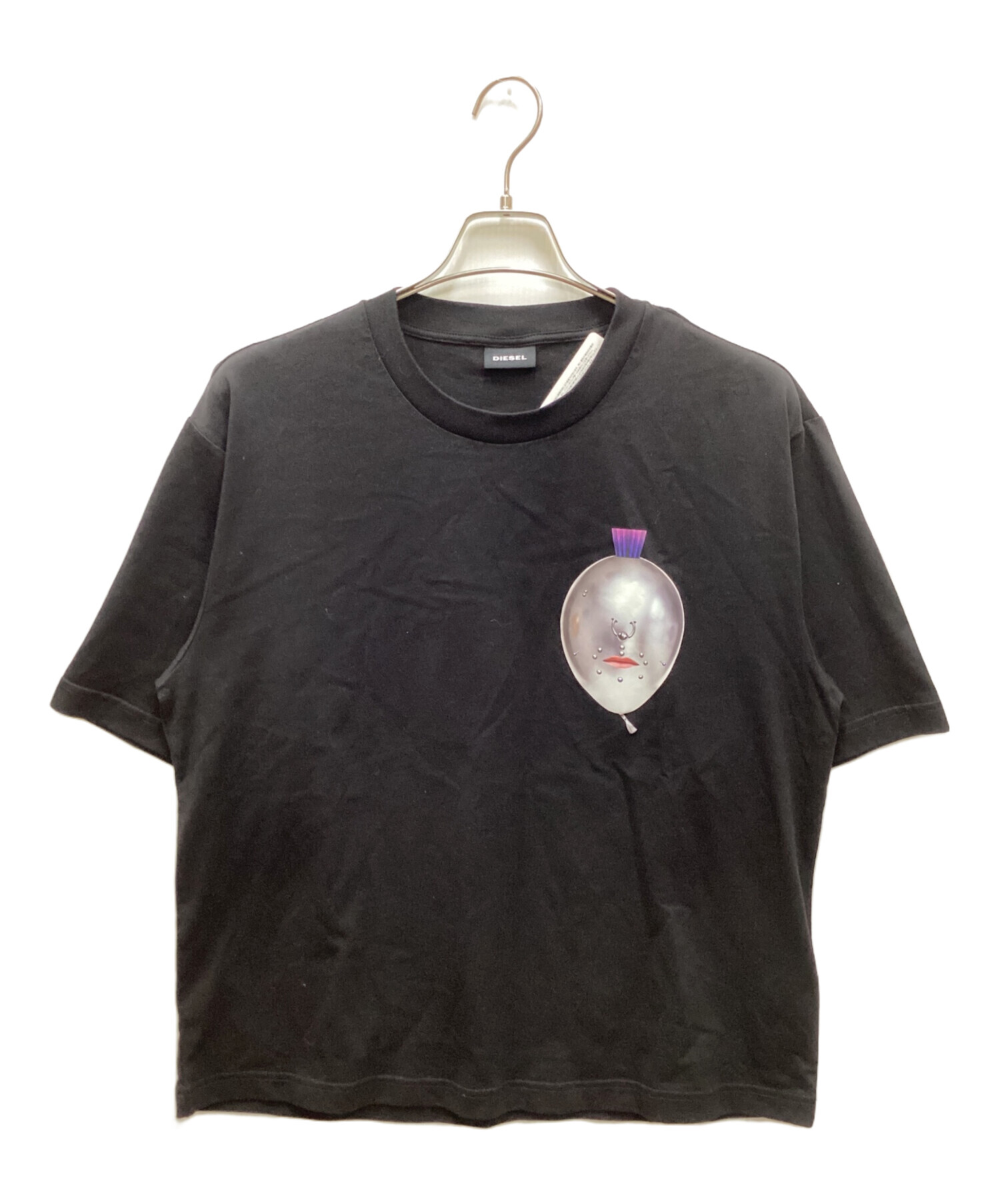 中古・古着通販】DIESEL (ディーゼル) ピアスマスクプリントTシャツ 