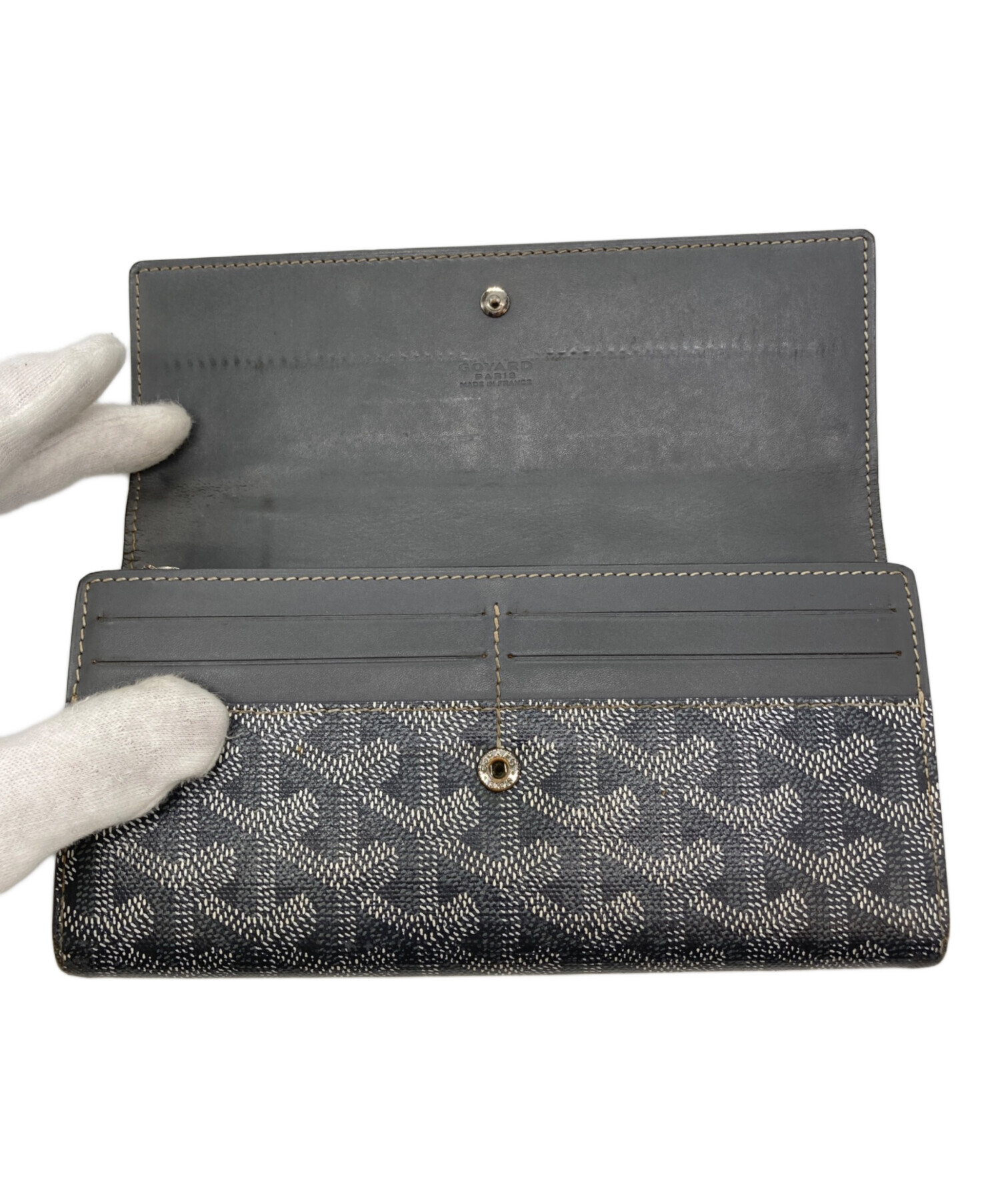 こ。GOYARD 長財布 グレー 中古・古着通販】GOYARD (ゴヤール) 長財布 グレー｜ブランド・古着