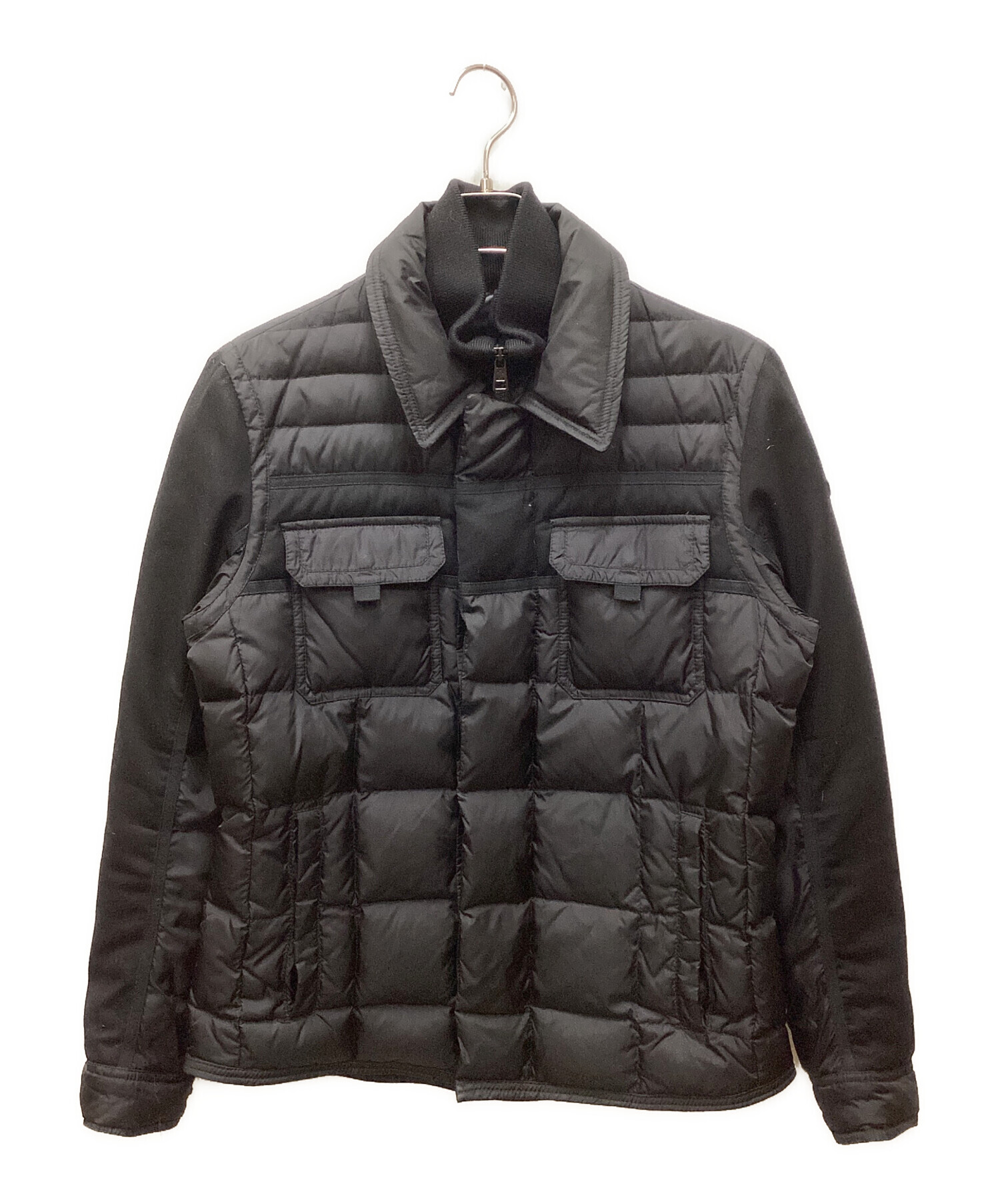 モンクレール MONCLER BLAIS ダウン ジャケット 切替 0 ブラック 中古・古着通販】MONCLER (モンクレール) BLAIS ダウンジャケット