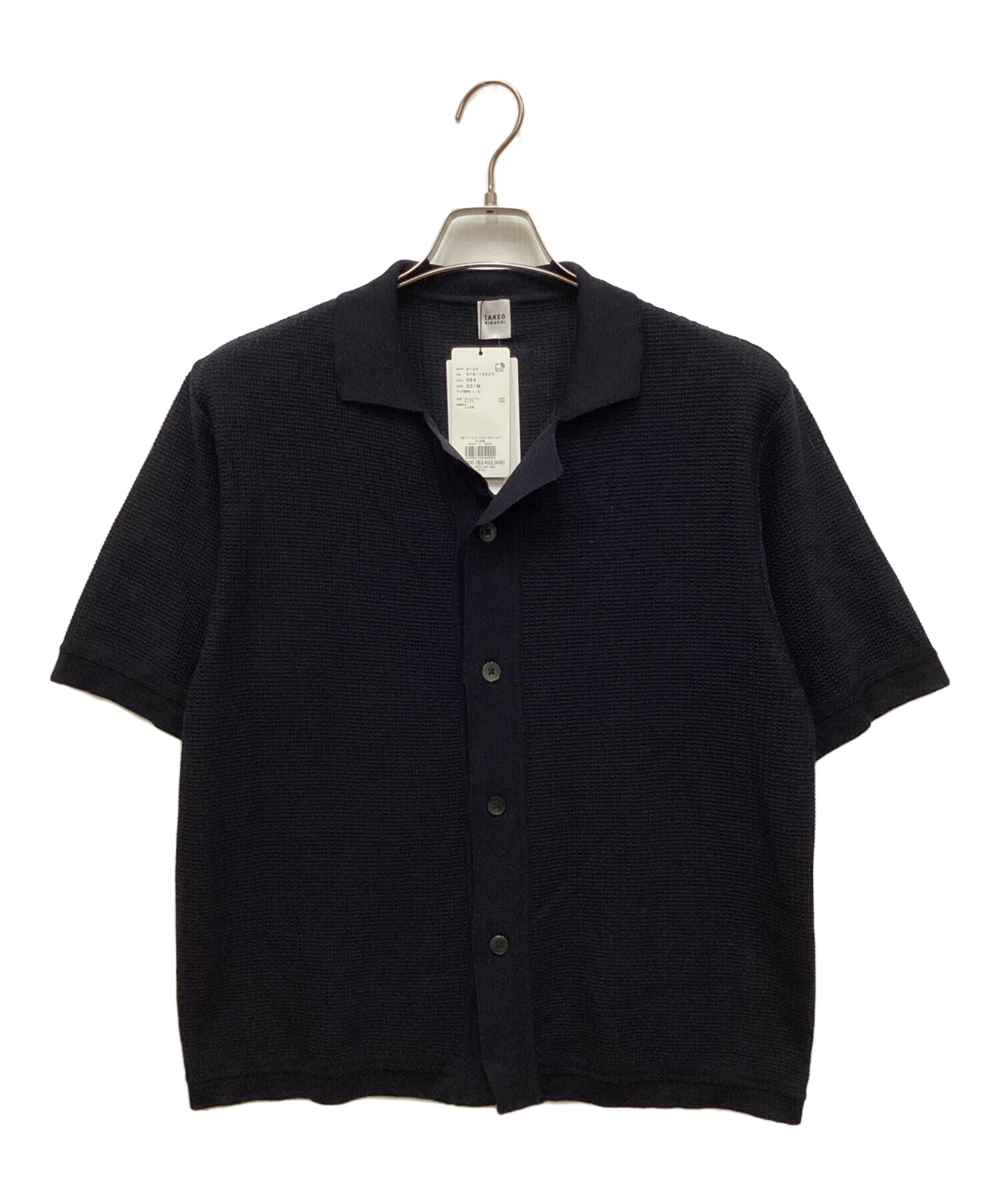 中古・古着通販】TAKEO KIKUCHI (タケオキクチ) ニットシャツ ネイビー 