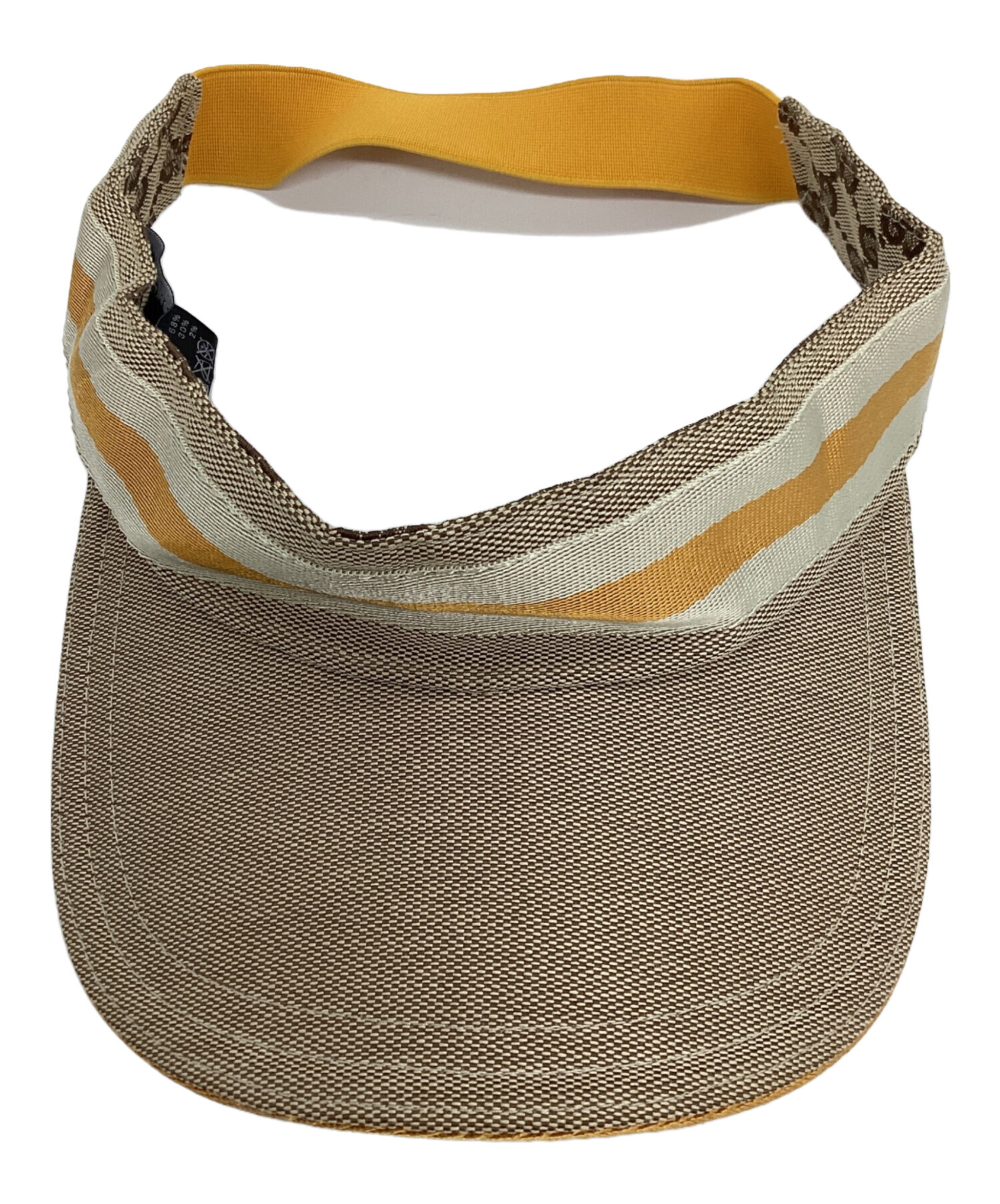 中古・古着通販】GUCCI (グッチ) GGキャンバスサンバイザー ベージュ