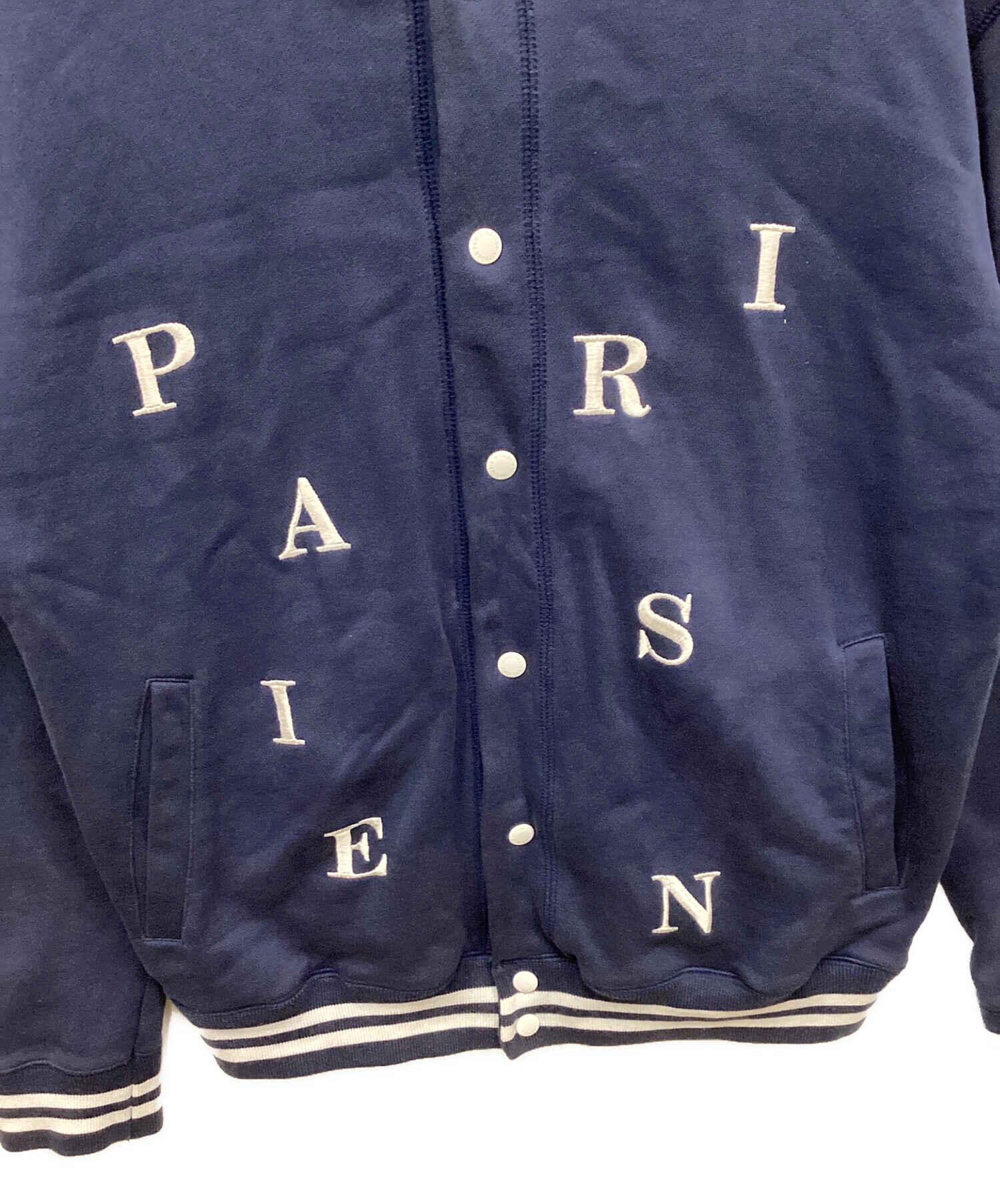 中古・古着通販】maison kitsune (メゾンキツネ) スタジャン ネイビー