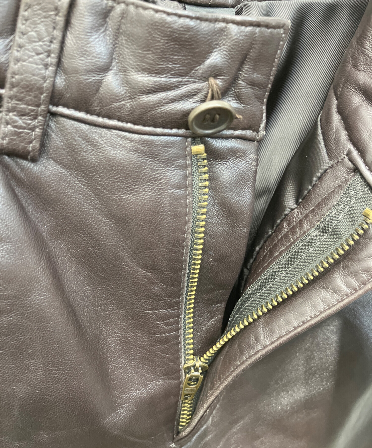 中古・古着通販】DKNY (ダナキャランニューヨーク) レザーパンツ