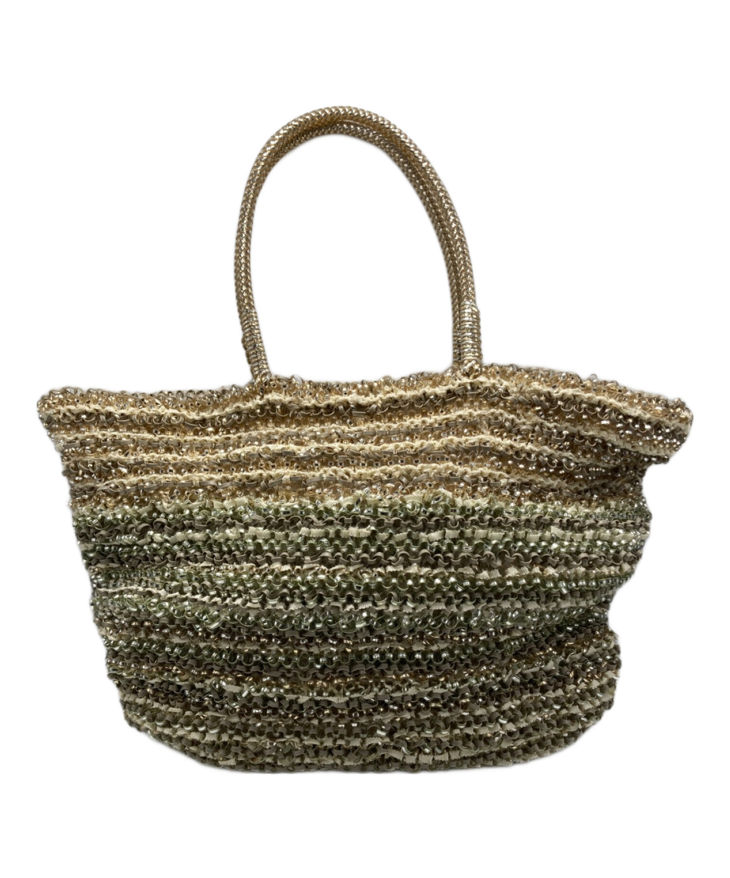 中古・古着通販】ANTEPRIMA (アンテプリマ) ワイヤーバッグ ベージュ