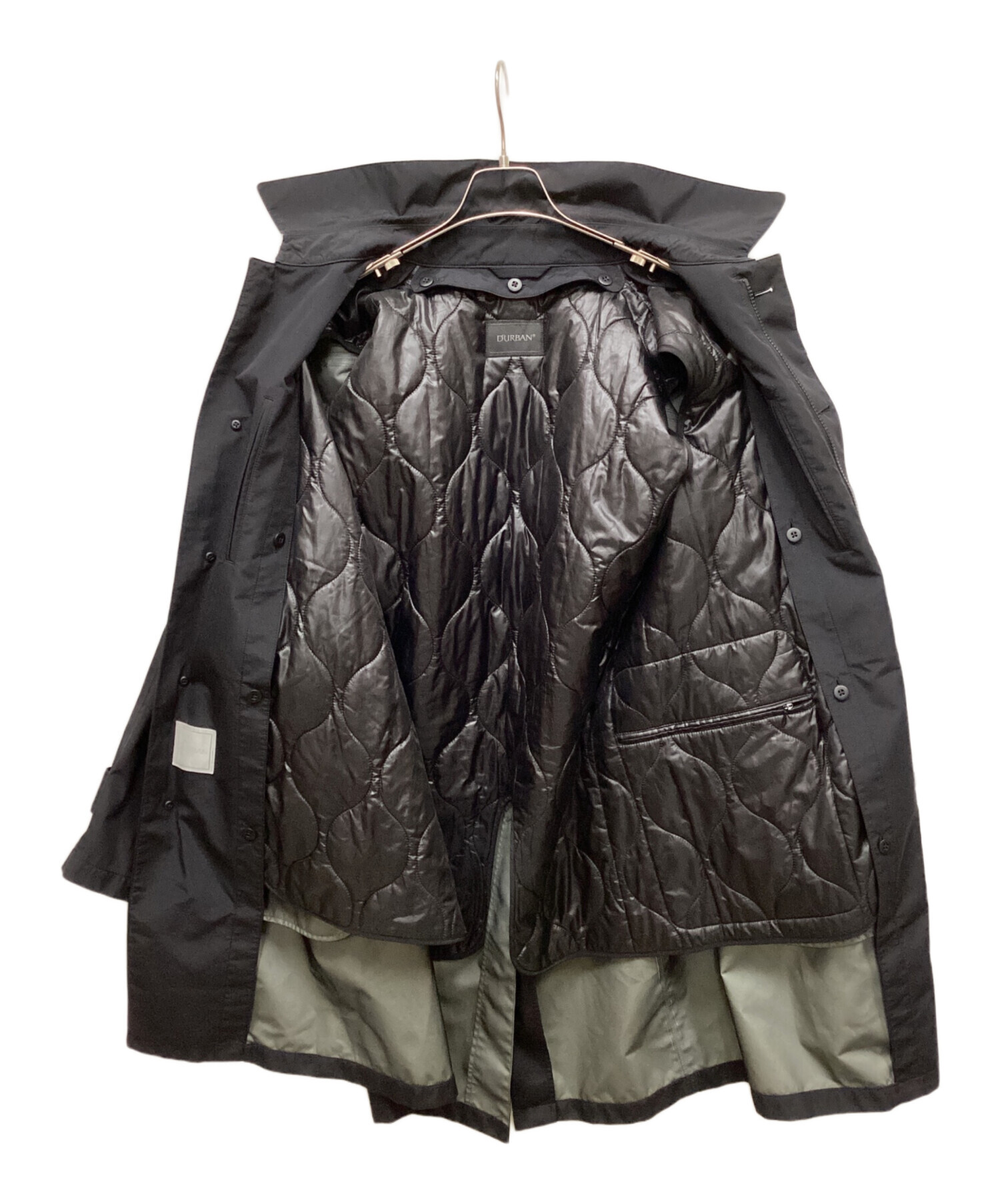 中古・古着通販】D'URBAN (ダーバン) ライナー付コート ブラック