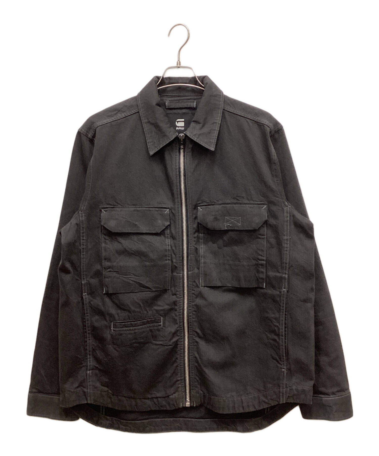 中古・古着通販】G-STAR RAW (ジースターロゥ) Zip Overshirt ブラック