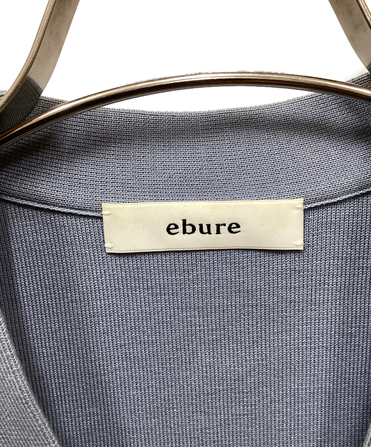 中古・古着通販】EBURE (エブール) Silk Cotton Knit V Neck/シルク