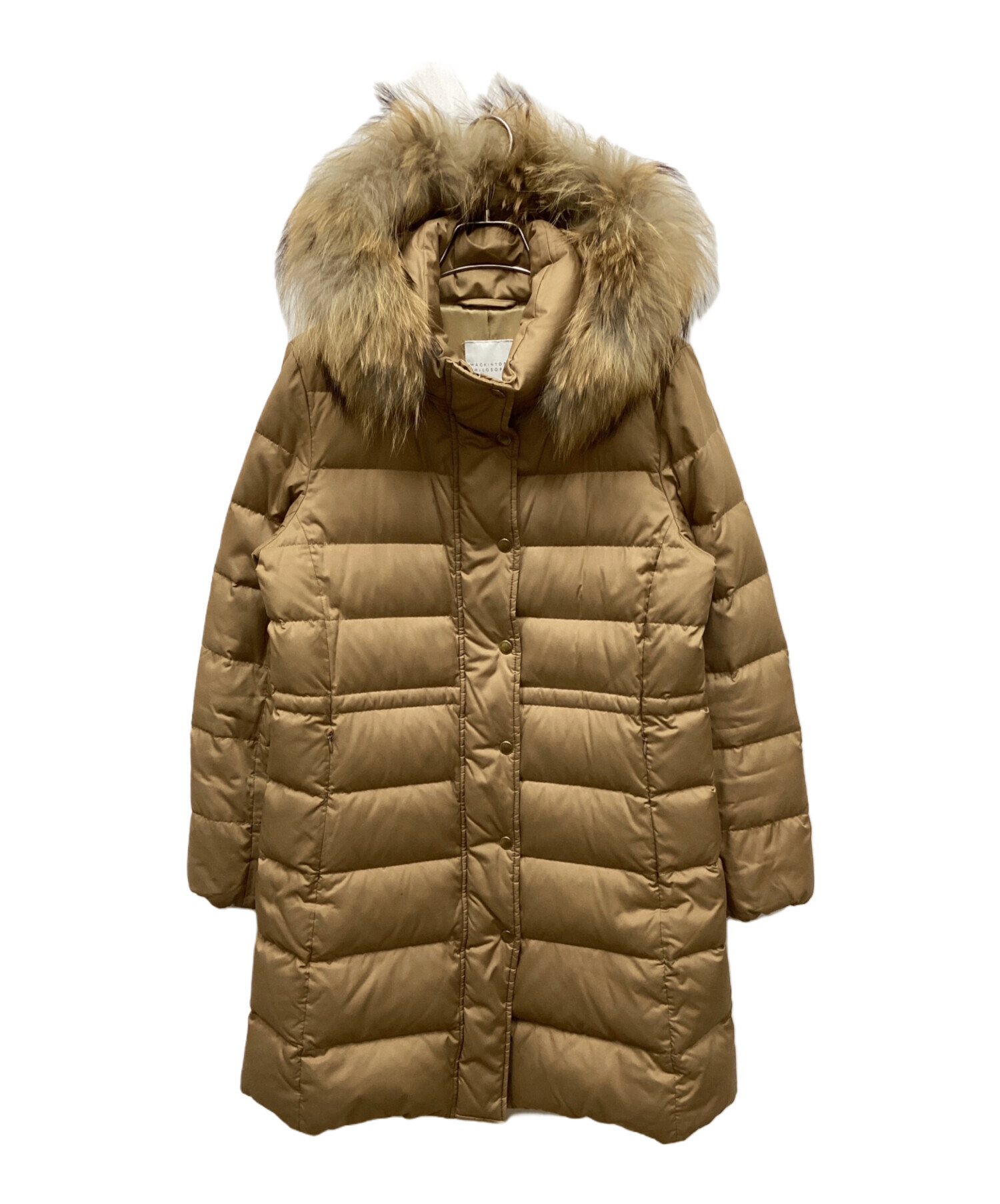マッキントッシュフィロソフィーダウンコート　ベージュ色　ファー付 中古・古着通販】MACKINTOSH PHILOSOPHY (マッキントッシュ