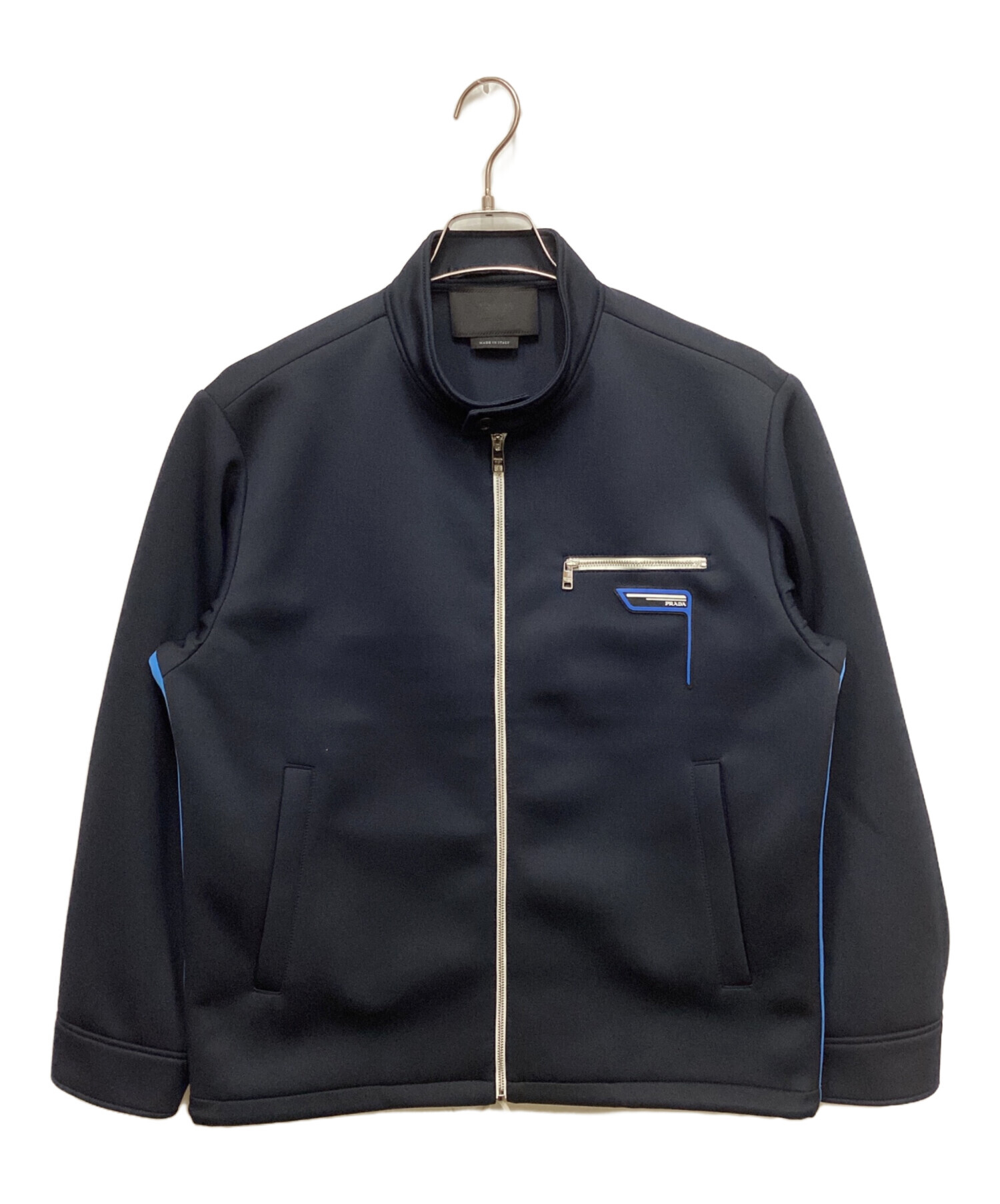 PRADA シングル　レザージャケット　ライダース Prada レザー ライダースジャケット | ブラック | FARFETCH JP