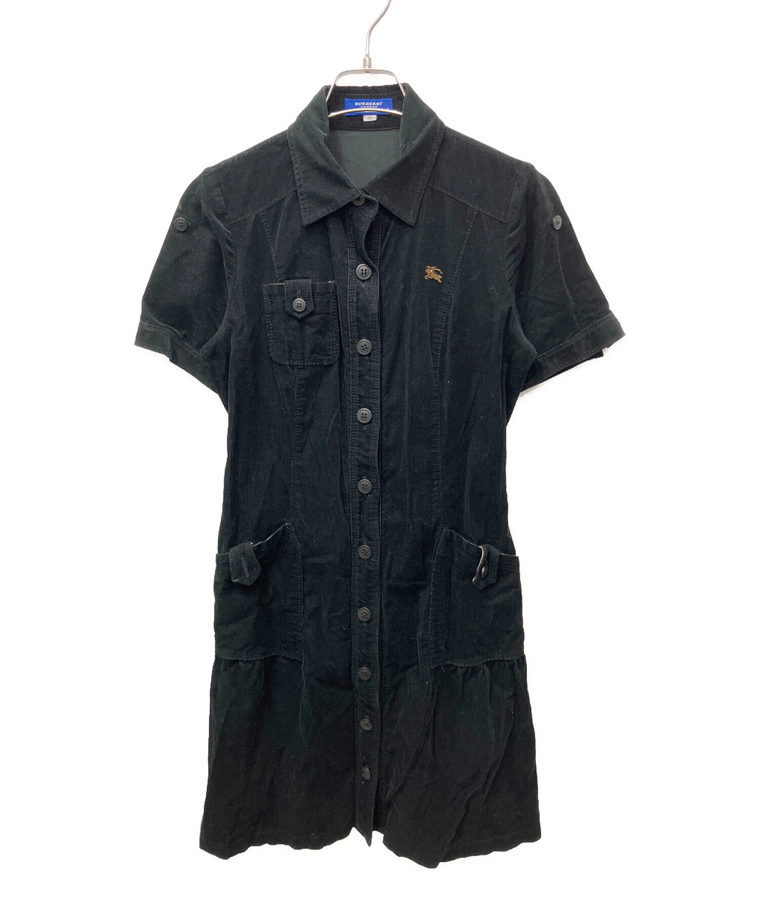 1度着用のみ BURBERRY BLUE LABEL 38 ブラックワンピース 中古・古着通販】BURBERRY BLUE LABEL (バーバリー ブルー レーベル