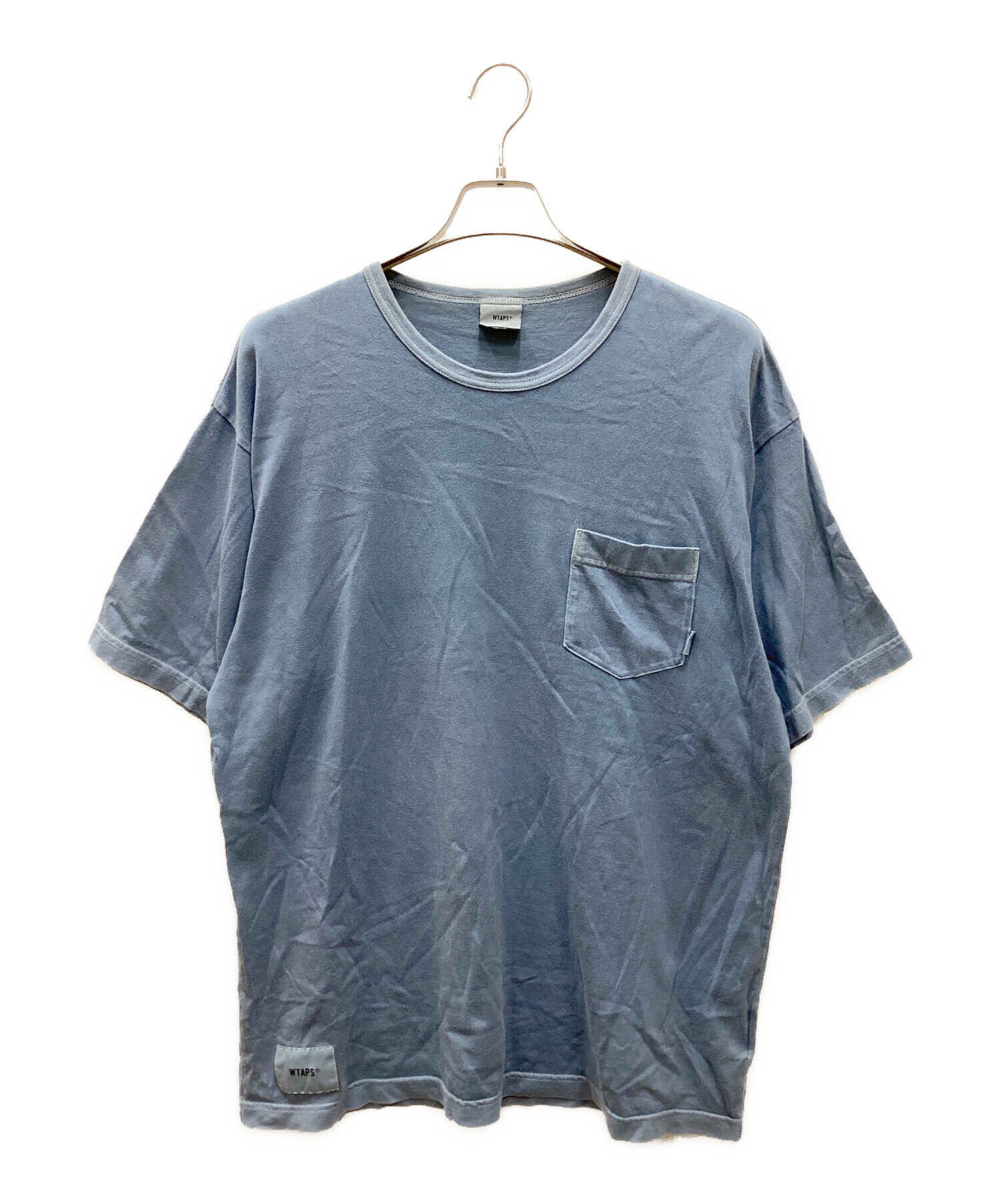 中古・古着通販】WTAPS (ダブルタップス) BLANK PIGMENT TEE ブルー