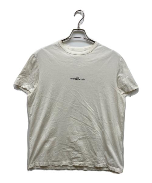 Maison Margiela Tシャツ サイズ52　白　リバースロゴ　反転 メゾンマルジェラのリバースロゴ カットソー | HUES 福岡セレクトショップ