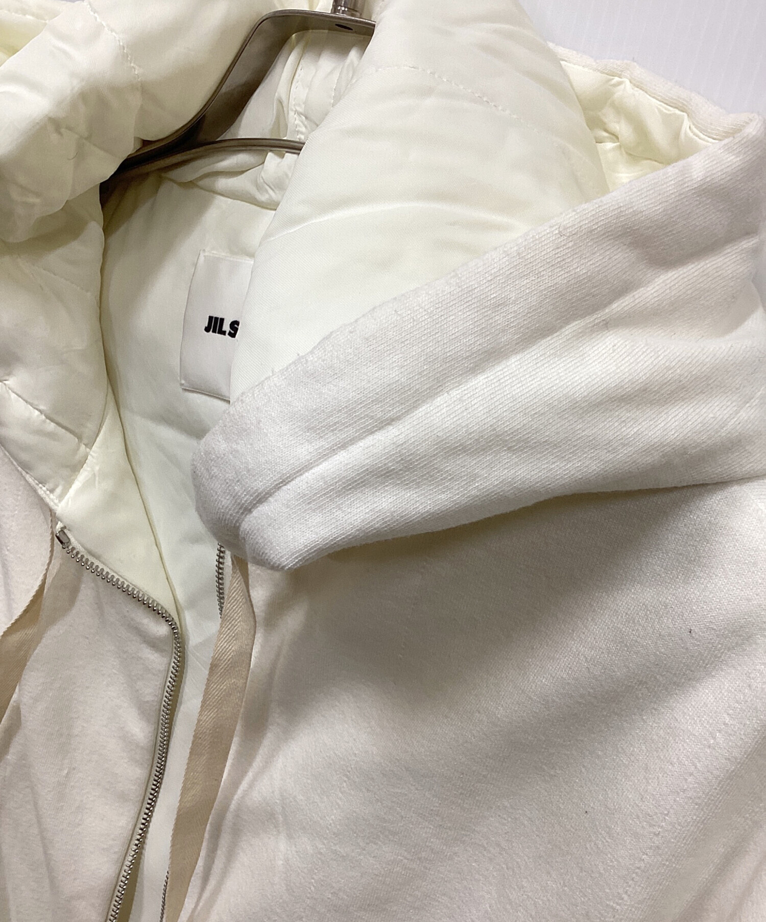 中古・古着通販】JIL SANDER (ジルサンダー) シルク混 中綿 ジップ