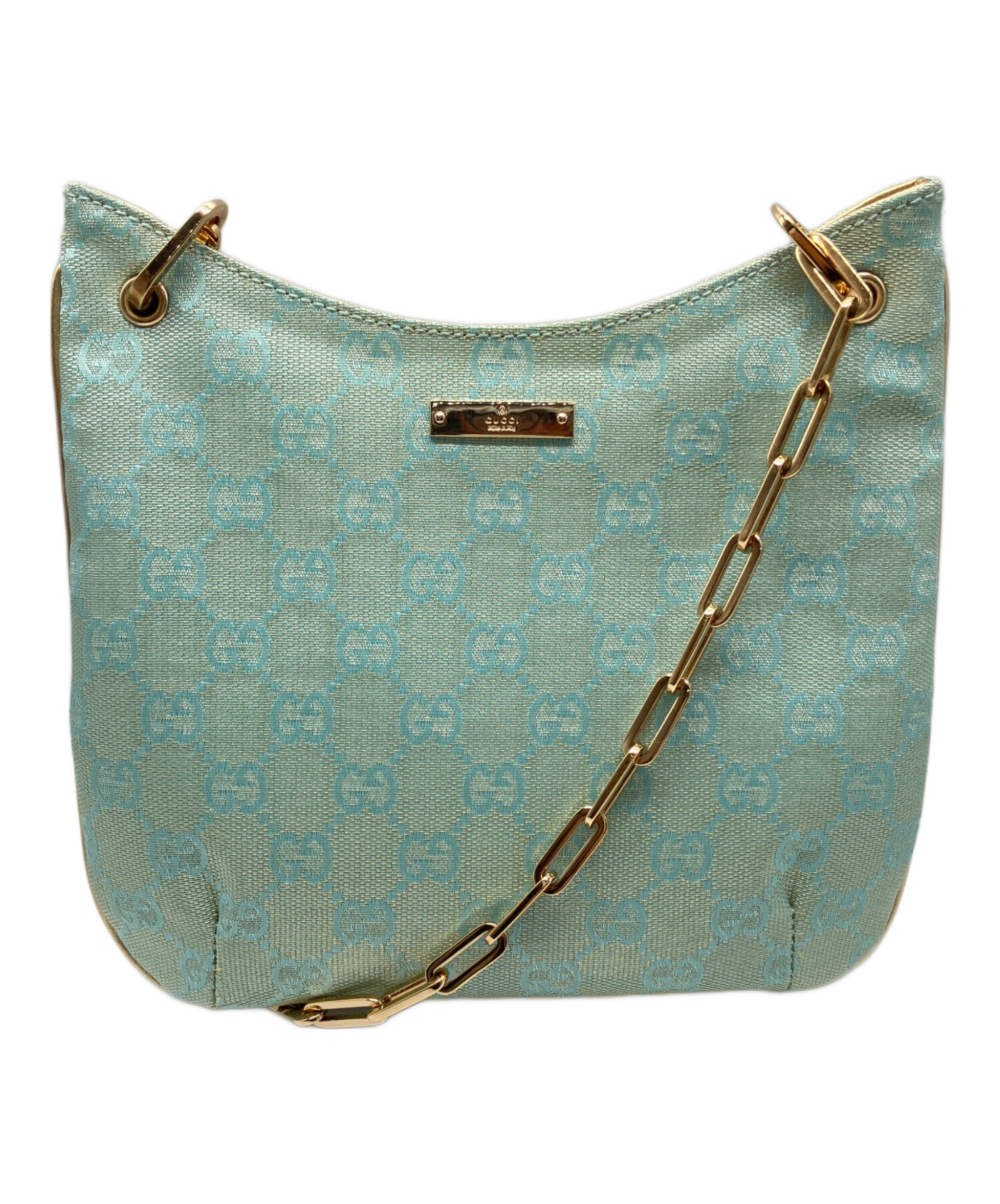 中古・古着通販】GUCCI (グッチ) GGキャンバスパーティーバッグ スカイ 